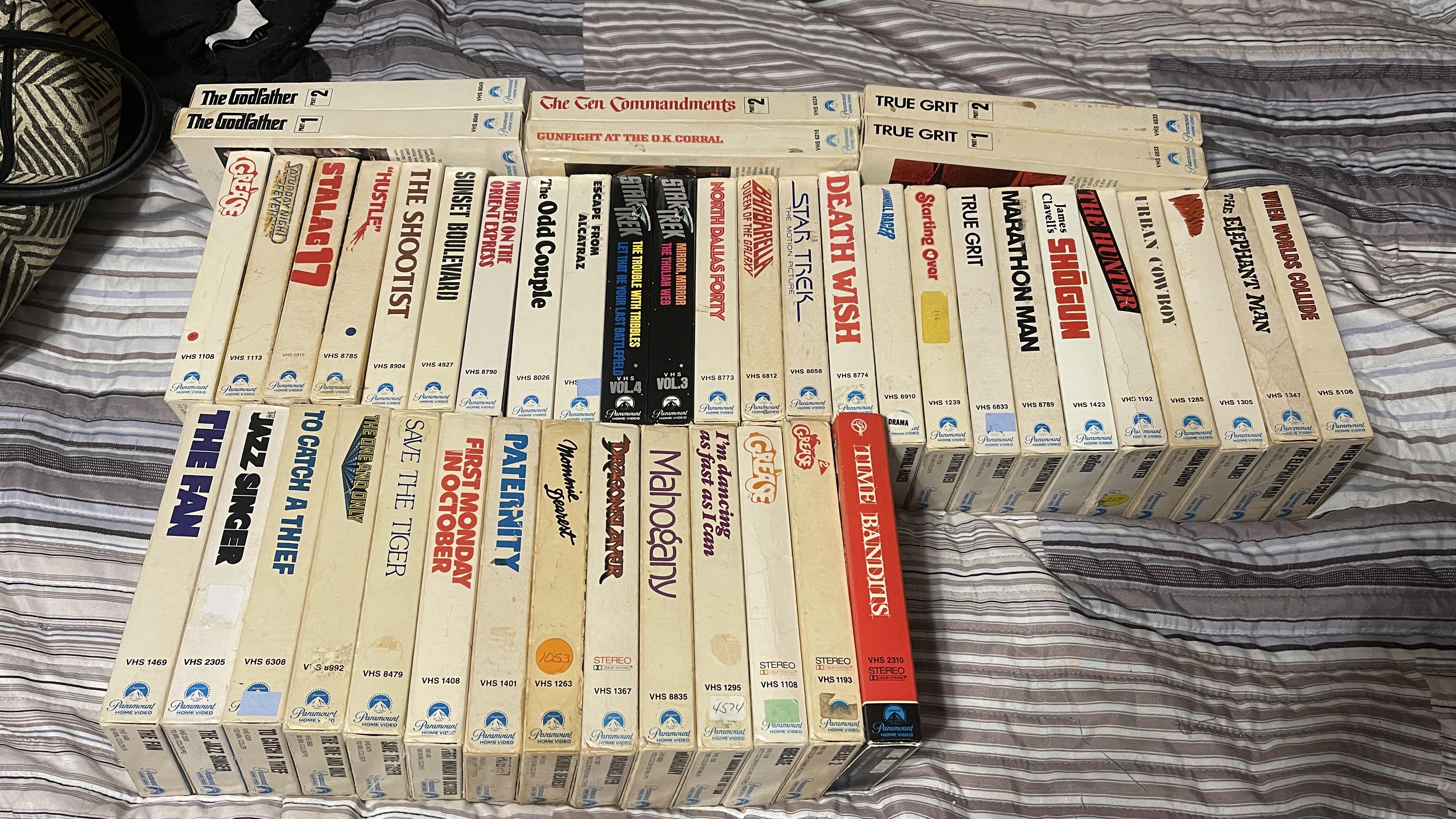 Here’s my entire Paramount gatefold box VHS collection from 1979 to