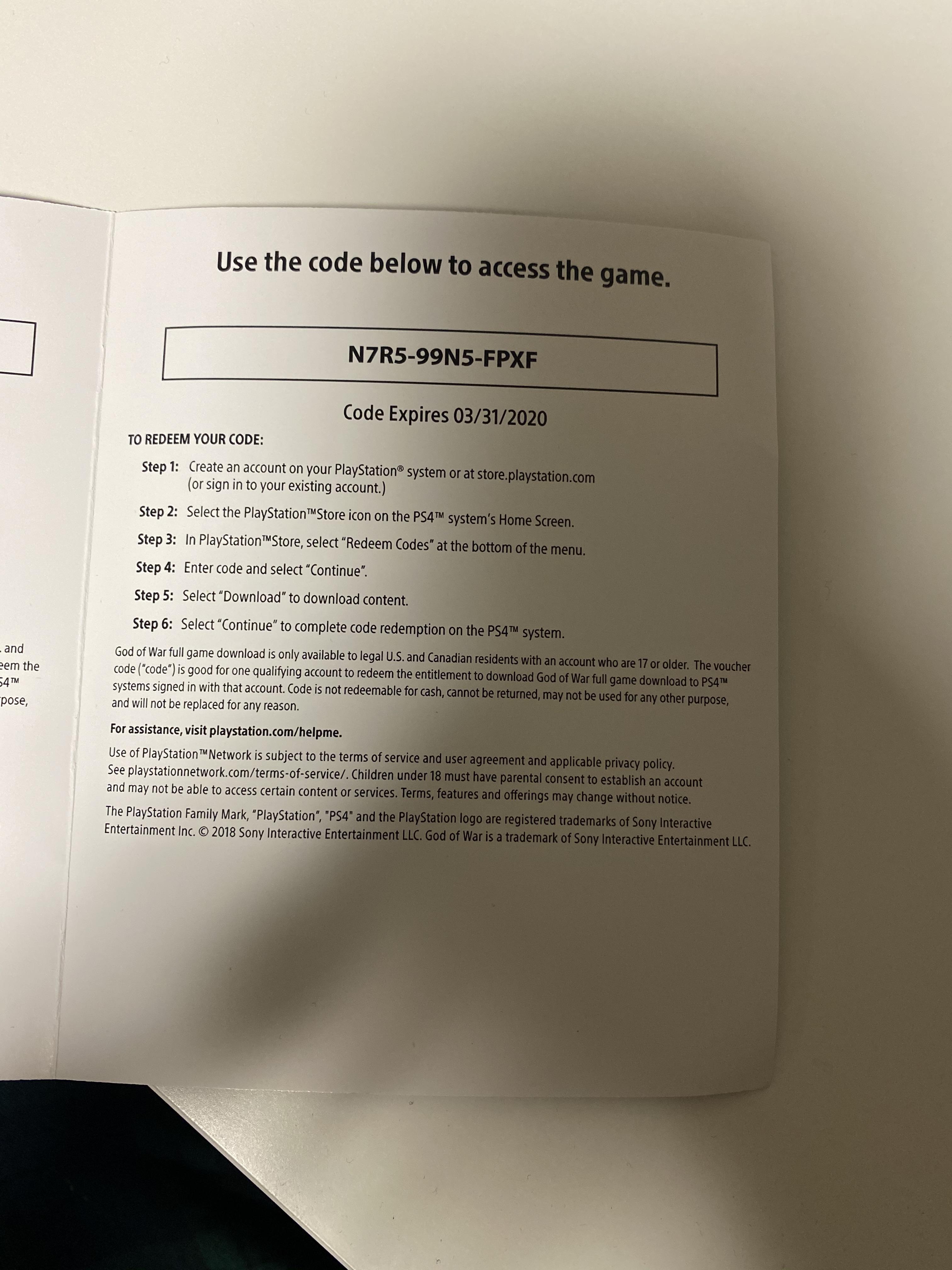 God of War code💕 r/playstation