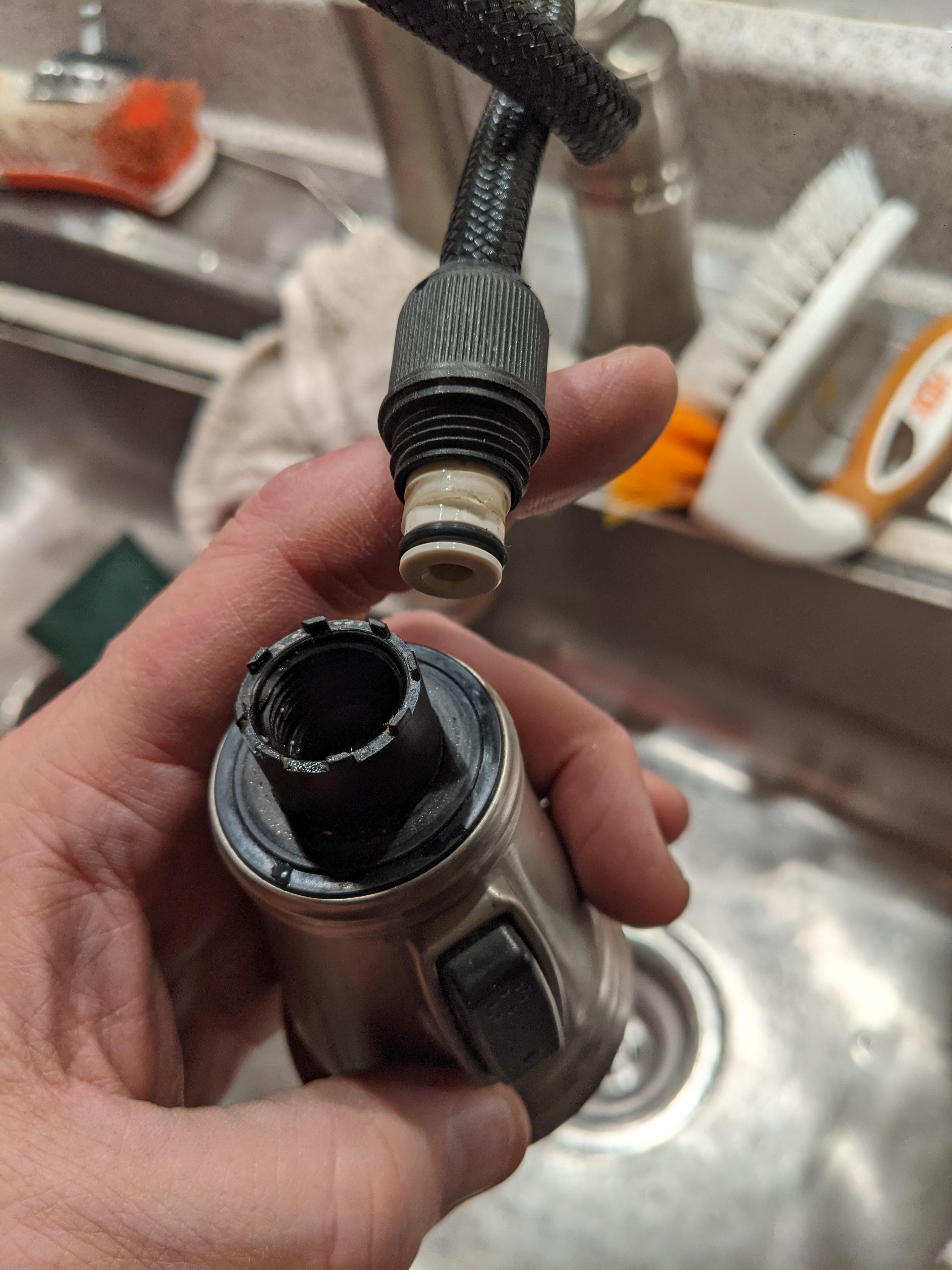 Resource for replacing this Delta pulldown spray head? r/Plumbing