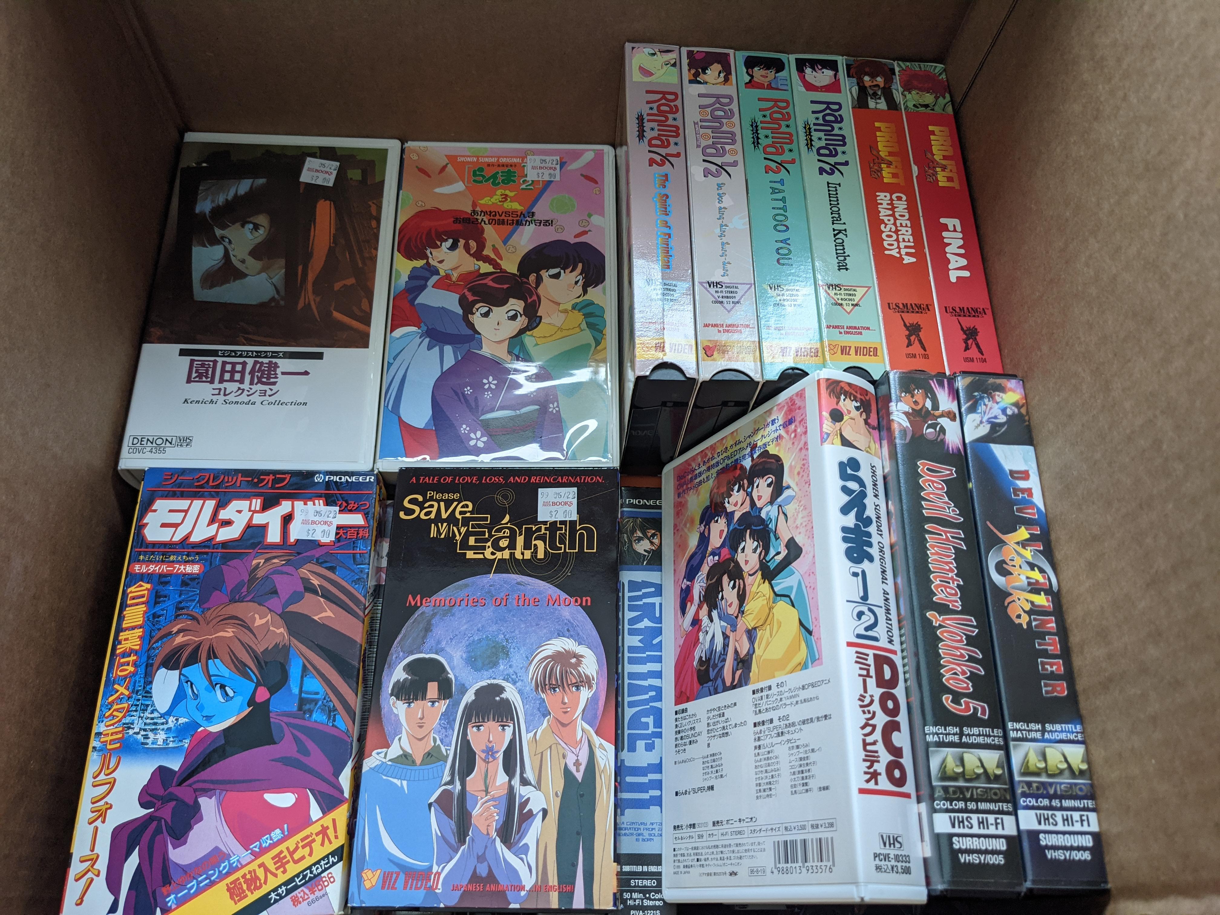 [US][selling] sealed VHS anime movies/shows 5 obo animevhs