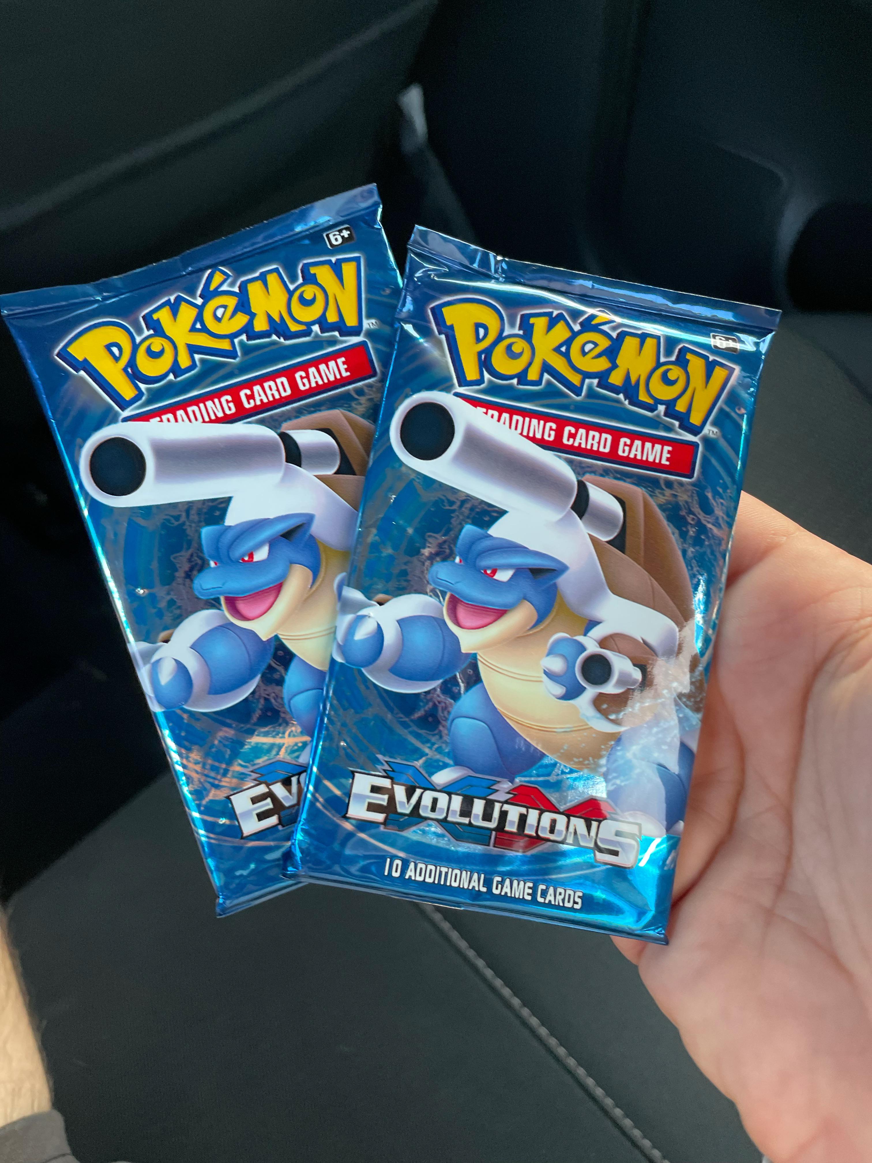 Check out these totally legit evolutions packs we found at the flea