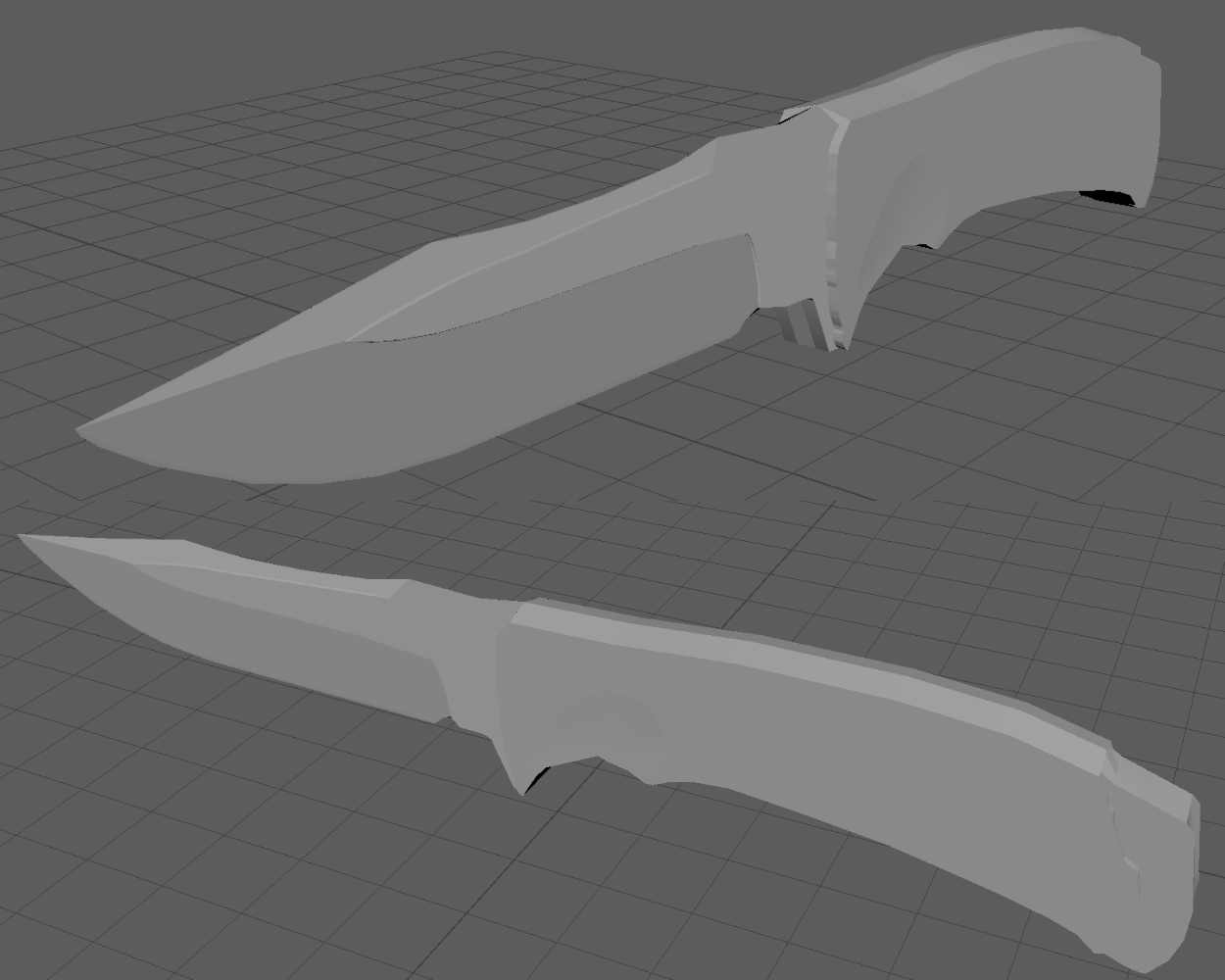 First try at making a knife on Maya (still a beginner) r/Maya