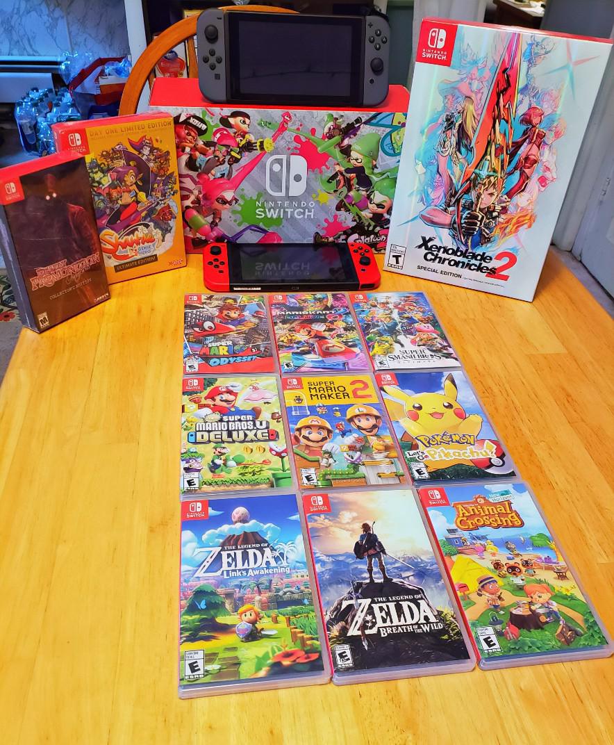 Nintendo switch collection so far. r/gamecollecting
