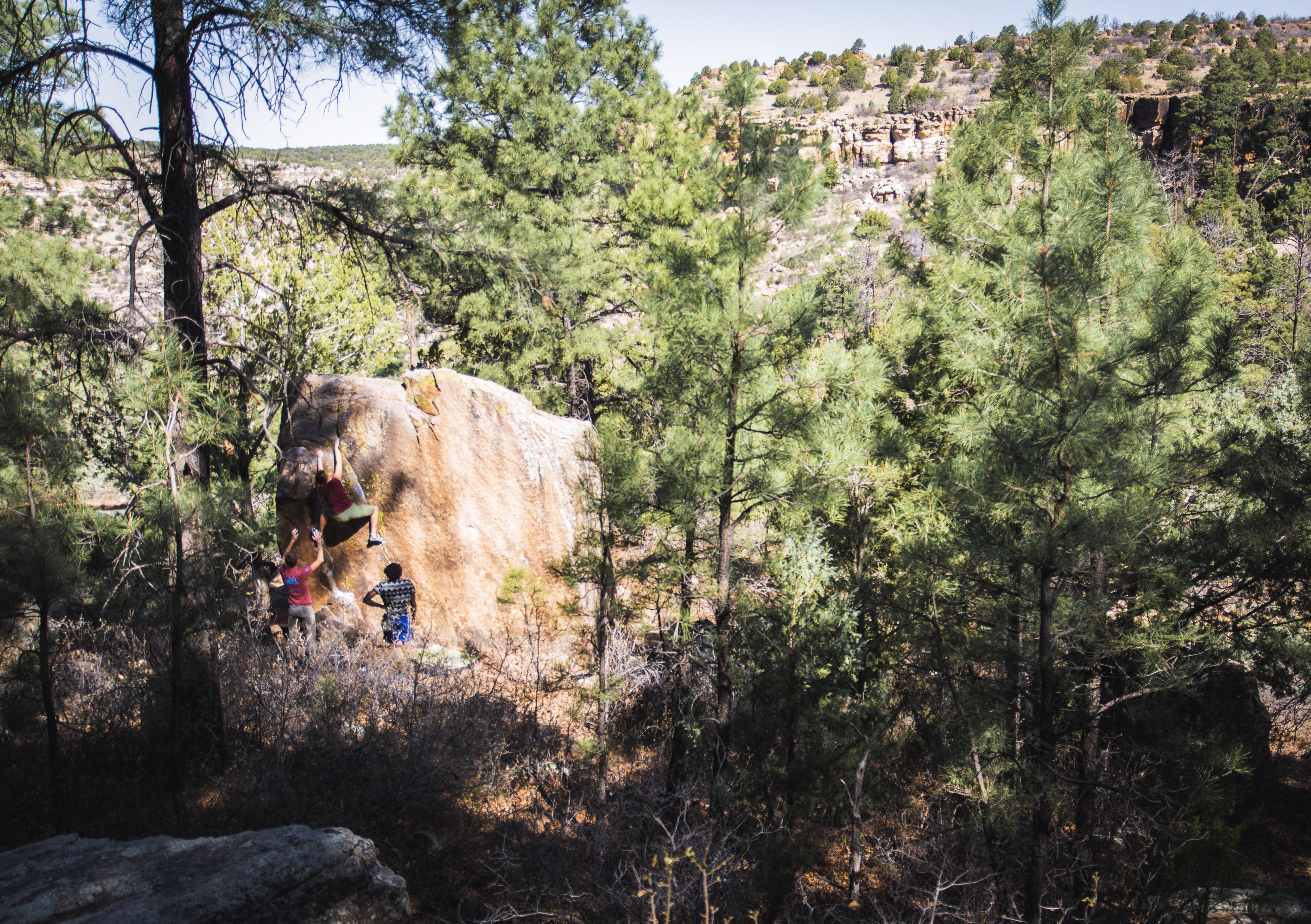 One of the thousands of quality Boulders in Roy NM. Put it on your list