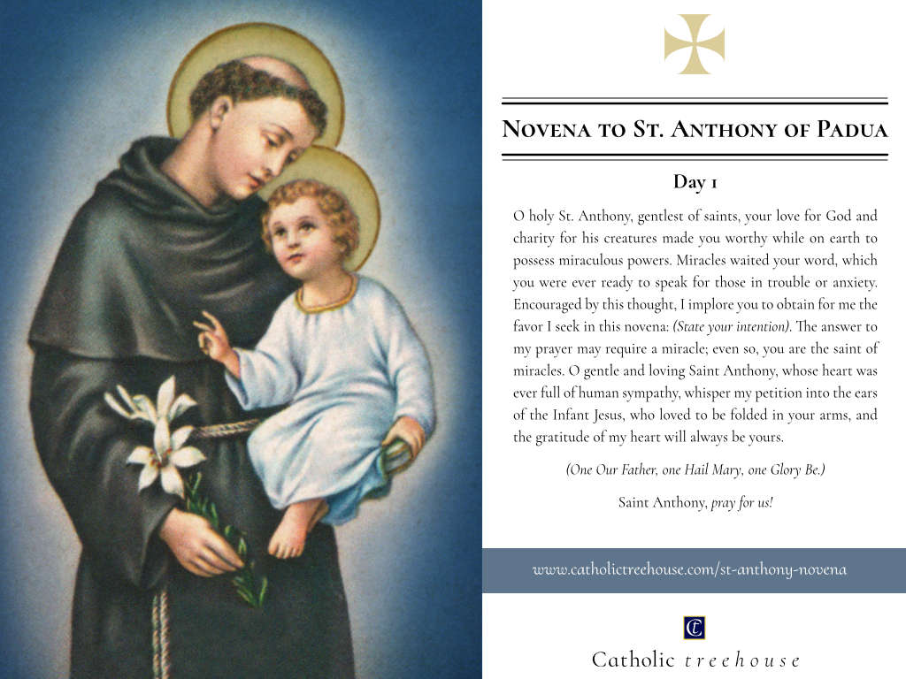 June 4th is Day 1 of the Novena to St. Anthony. What have you lost