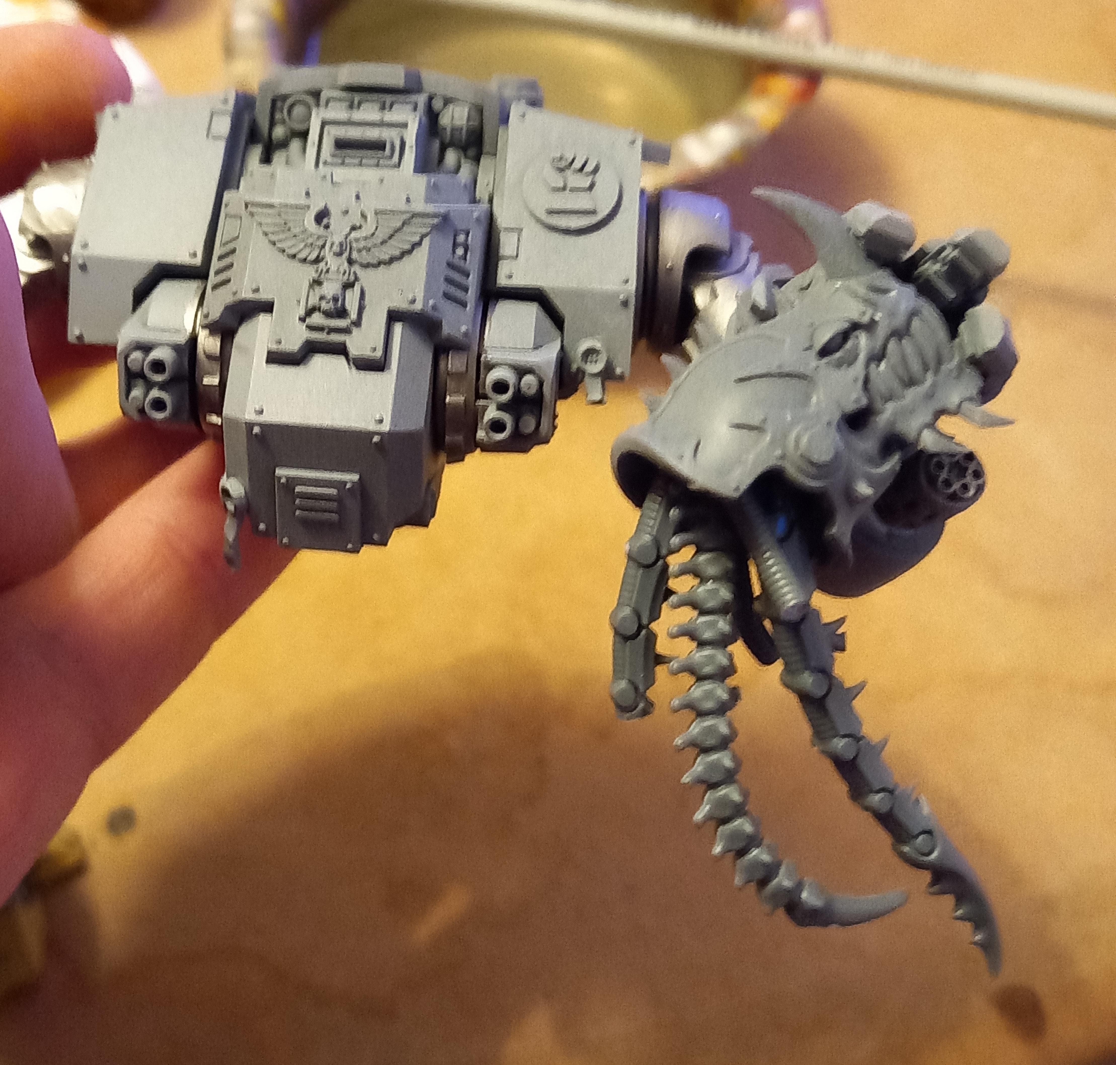 too hot to paint so getting some building/bashing work done. r