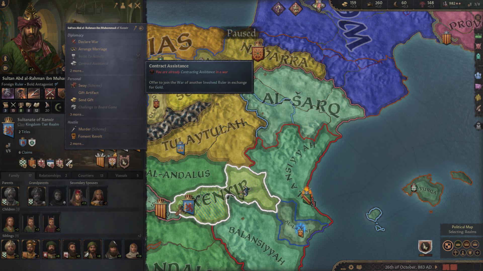 Why can’t I contract my army out? (CK3 Fate of Iberia) r/CrusaderKings