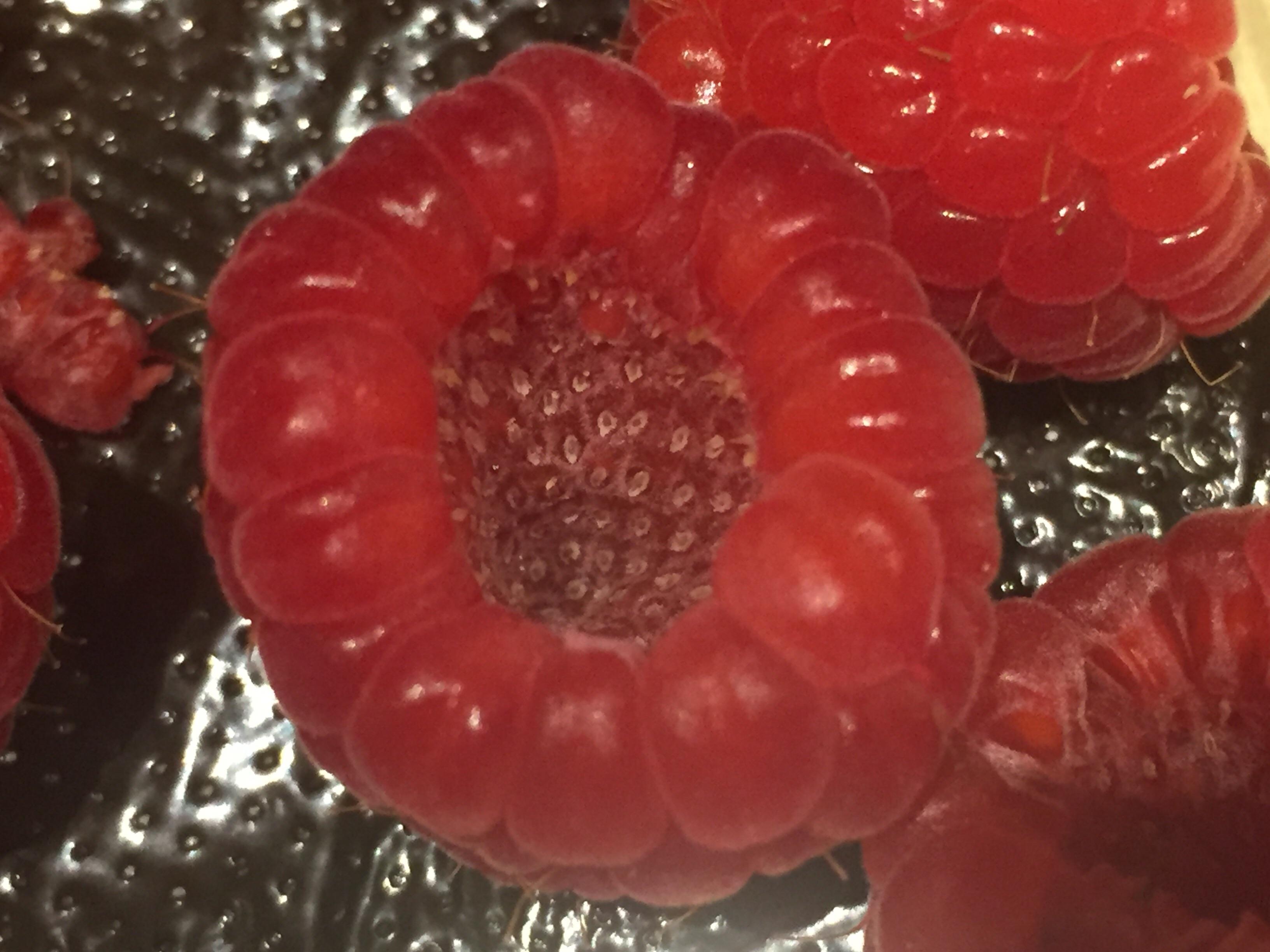 inside of a raspberry looks like outside of strawberry r