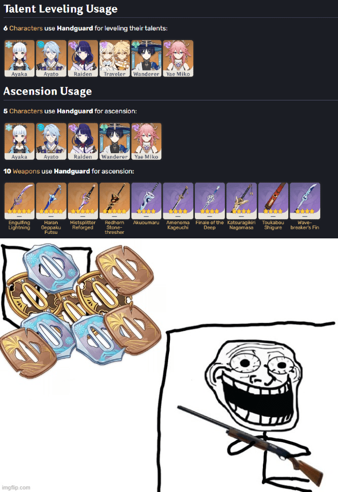 Handguards handguards handguards r/Genshin_Memepact