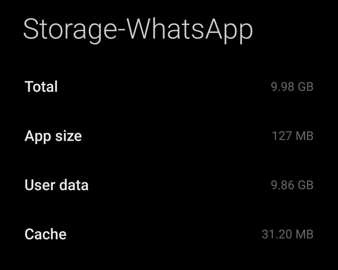 Why is WhatsApp taking so much space? r/IndiaTech