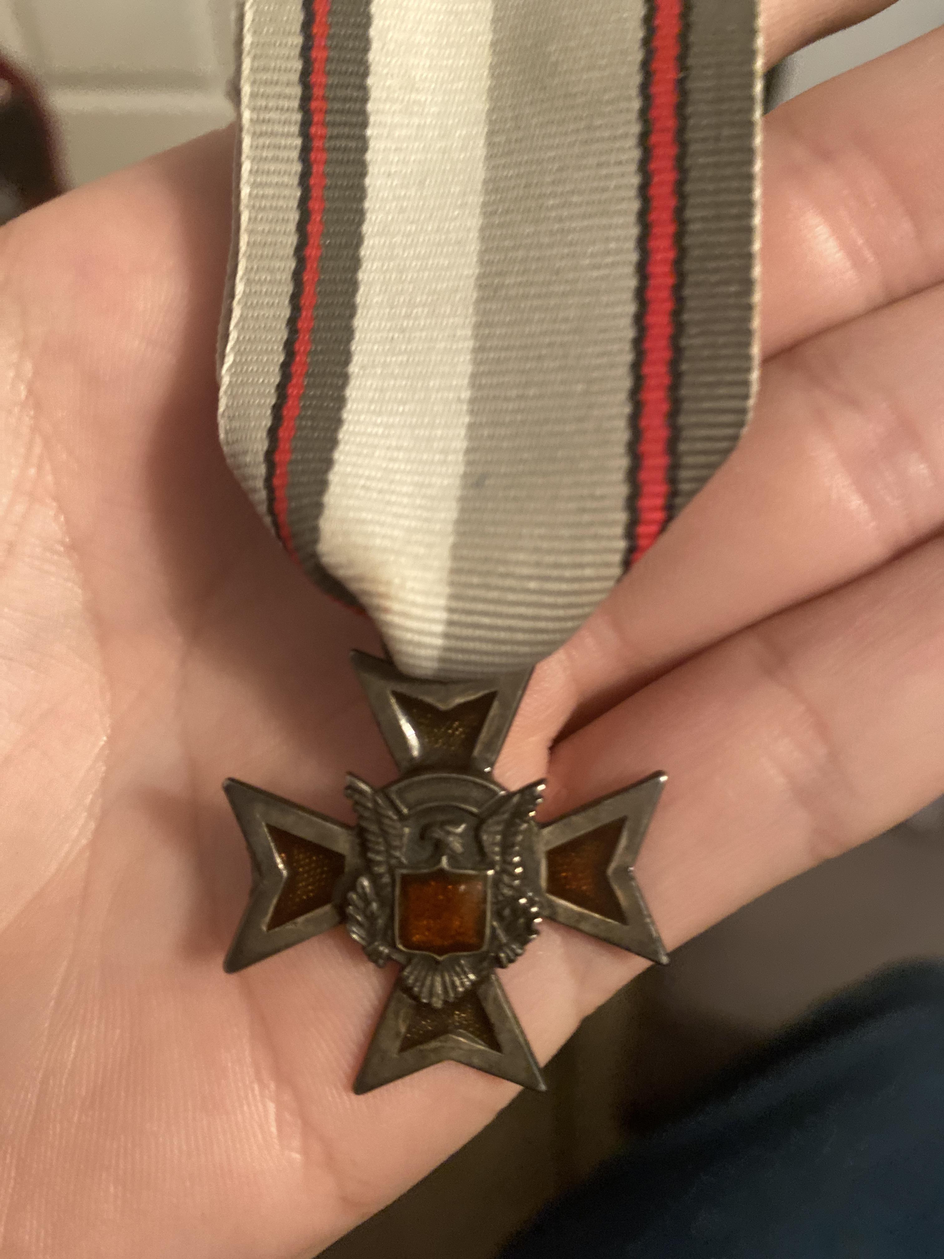 Found this medal today cleaning out my grandparents attic, any chance