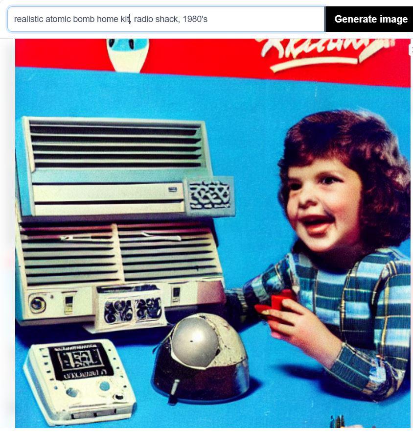 realistic atomic bomb home kit, radio shack, 1980's r/weirddalle