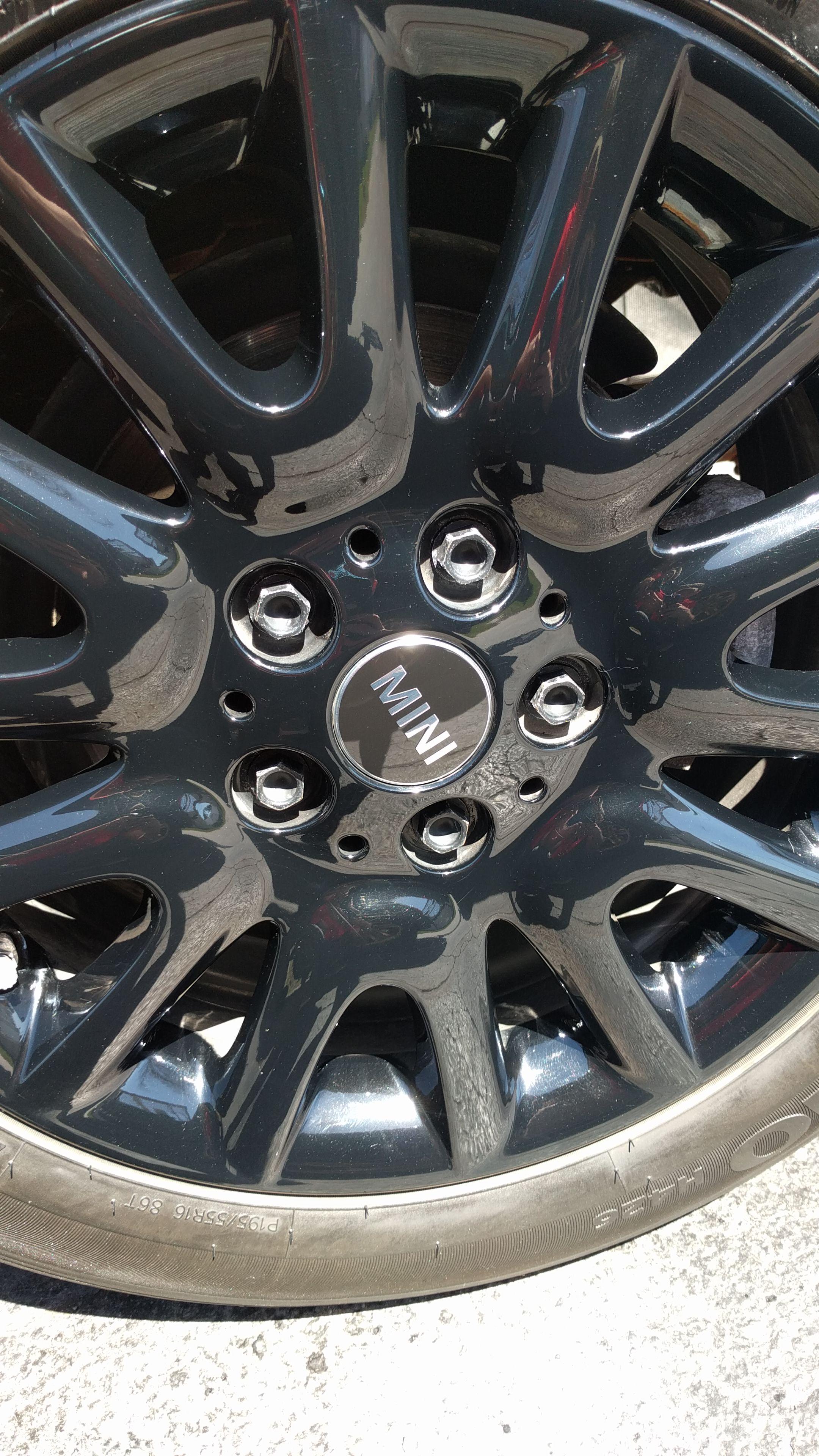 Mcguires ultimate synthetic wax on the rims. r/MINI