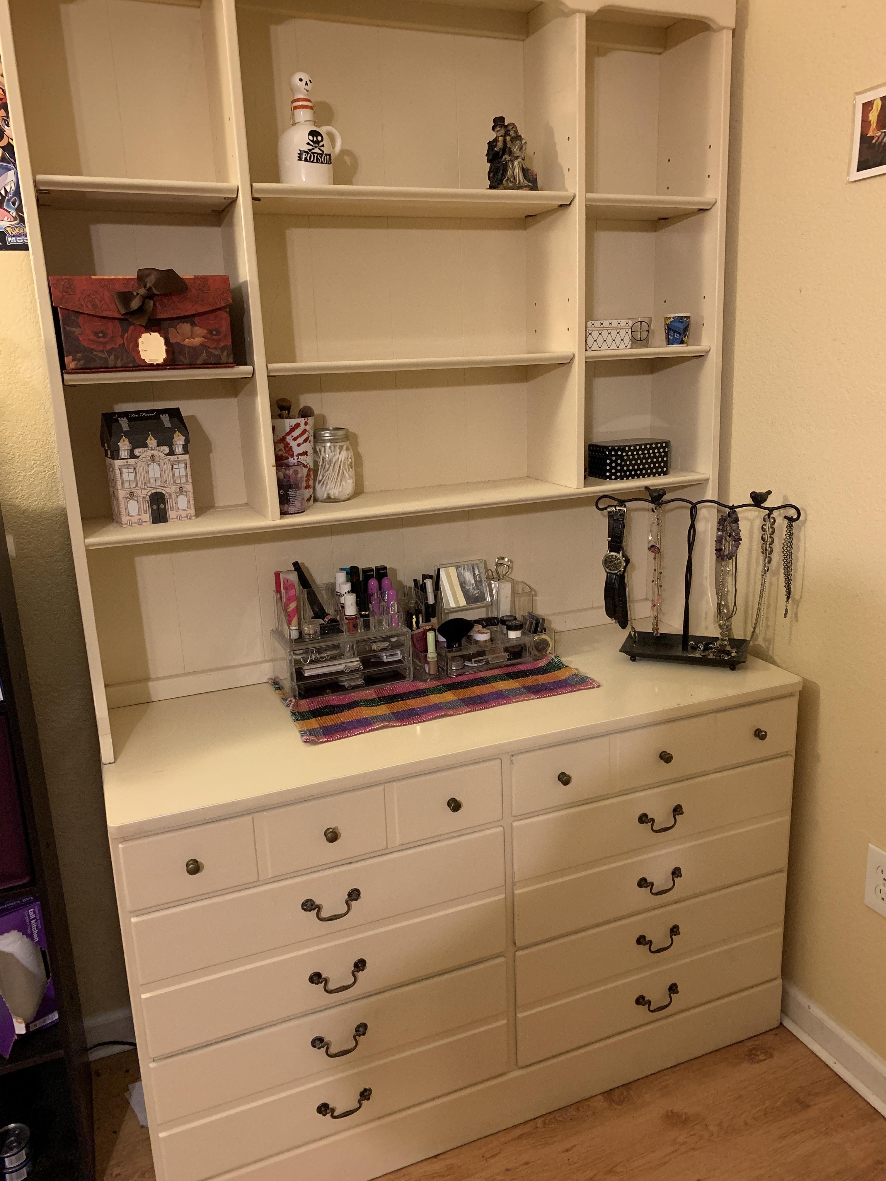 Purchased from Facebook market place. Ethan Allen dresser and shelving