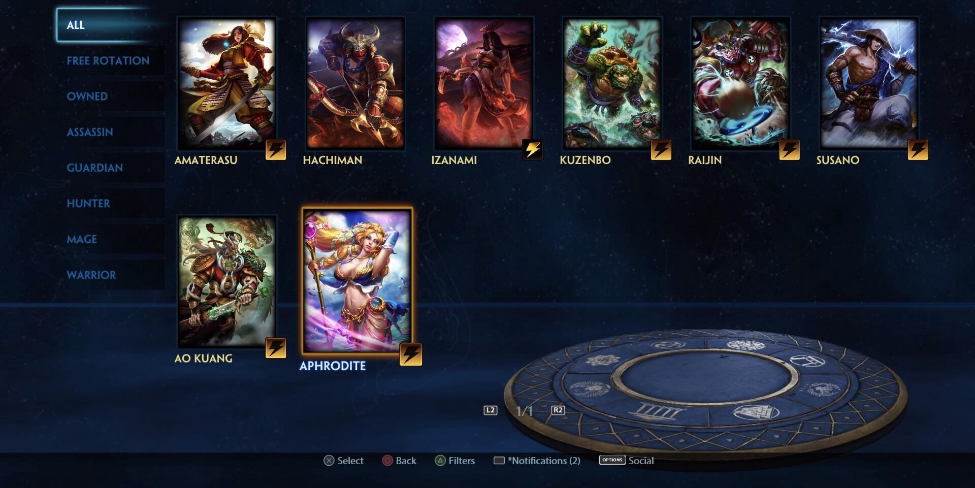 Popular Japanese Gods such as Aphrodite and Ao Kuang r/Smite