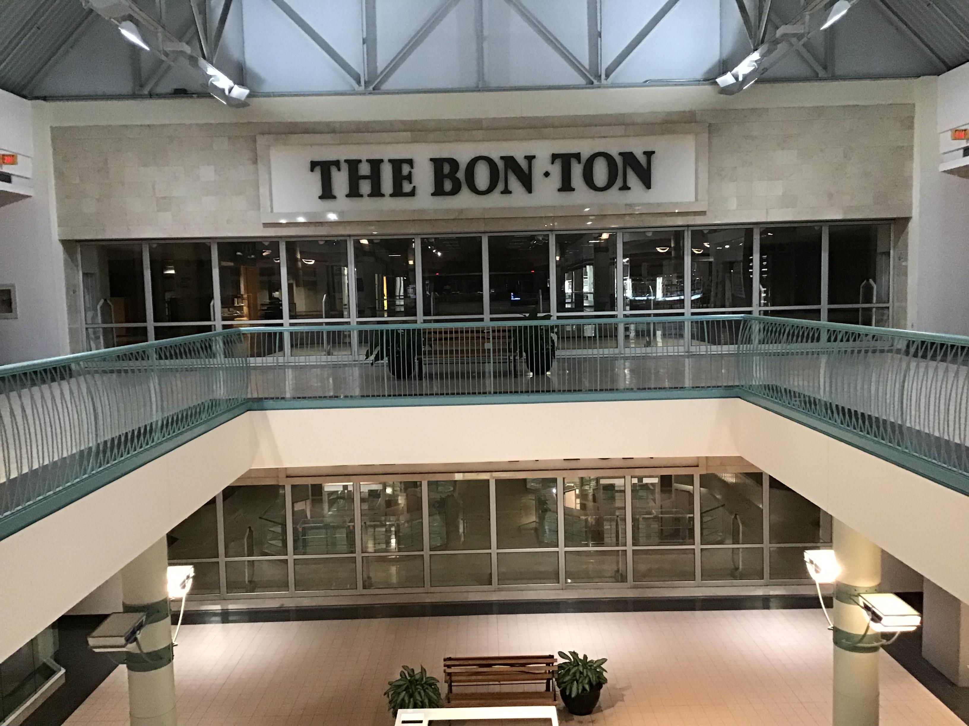 Interior entrance of The BonTon from the second floor of the York