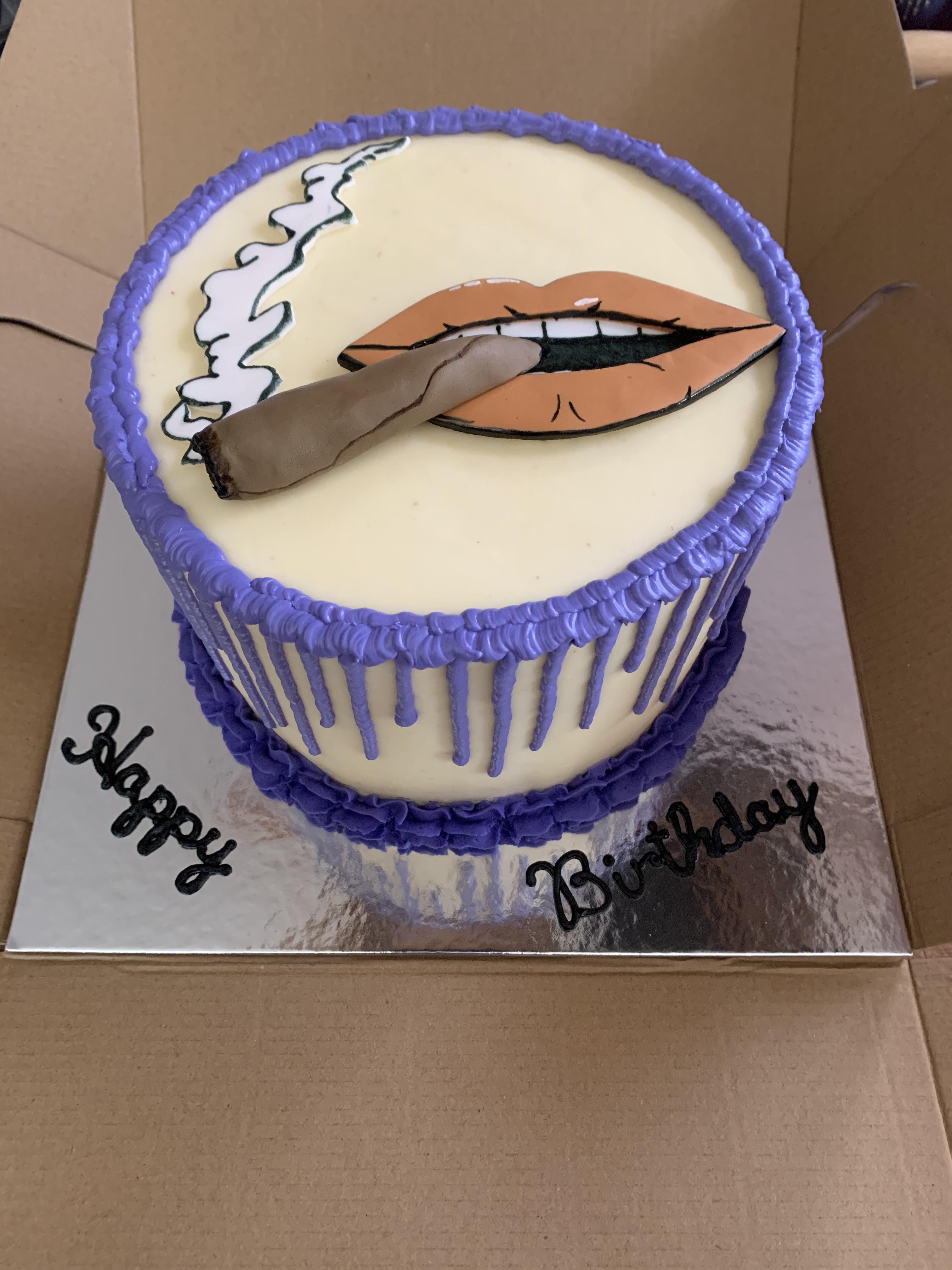 Blunt birthday cake r/CAKEWIN