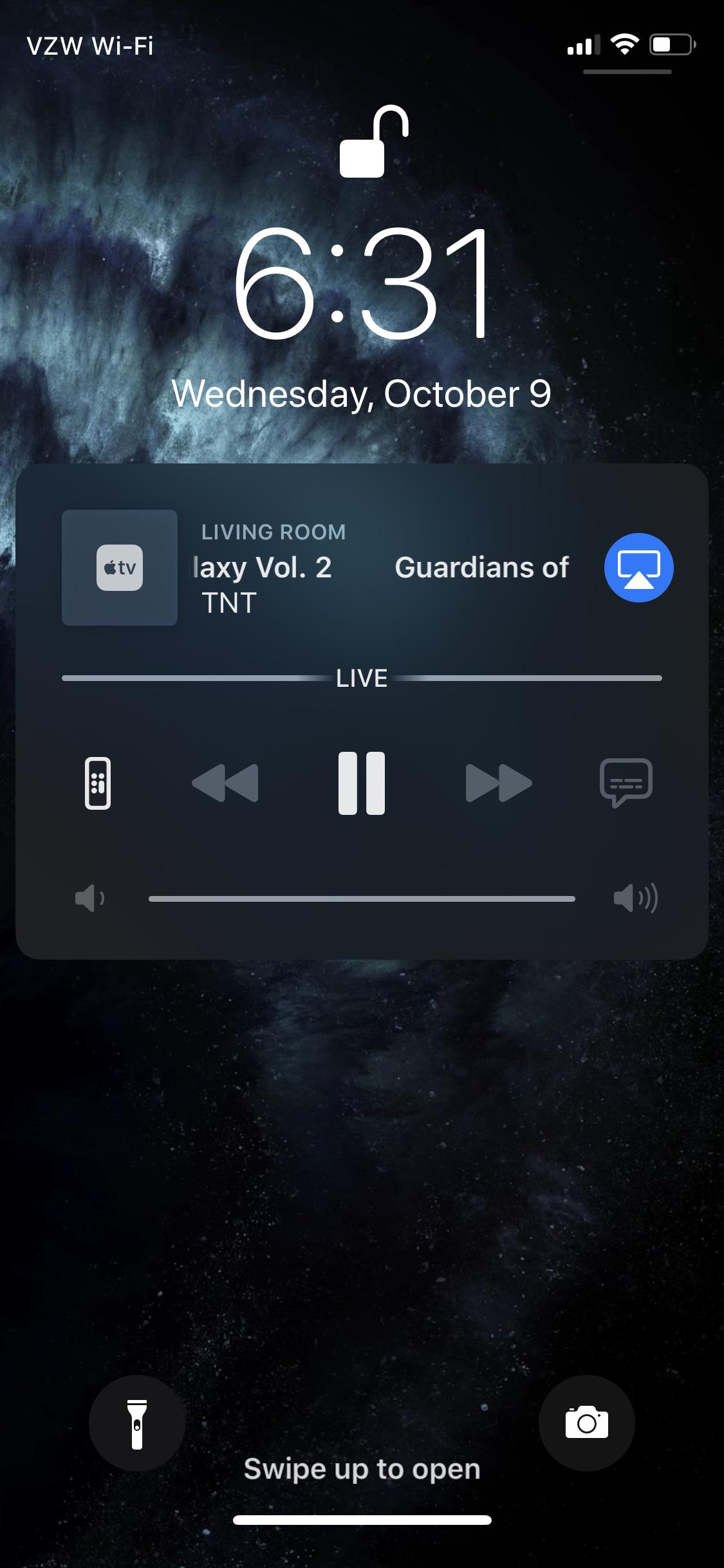 How can I remove this widget from my lock screen? appletv