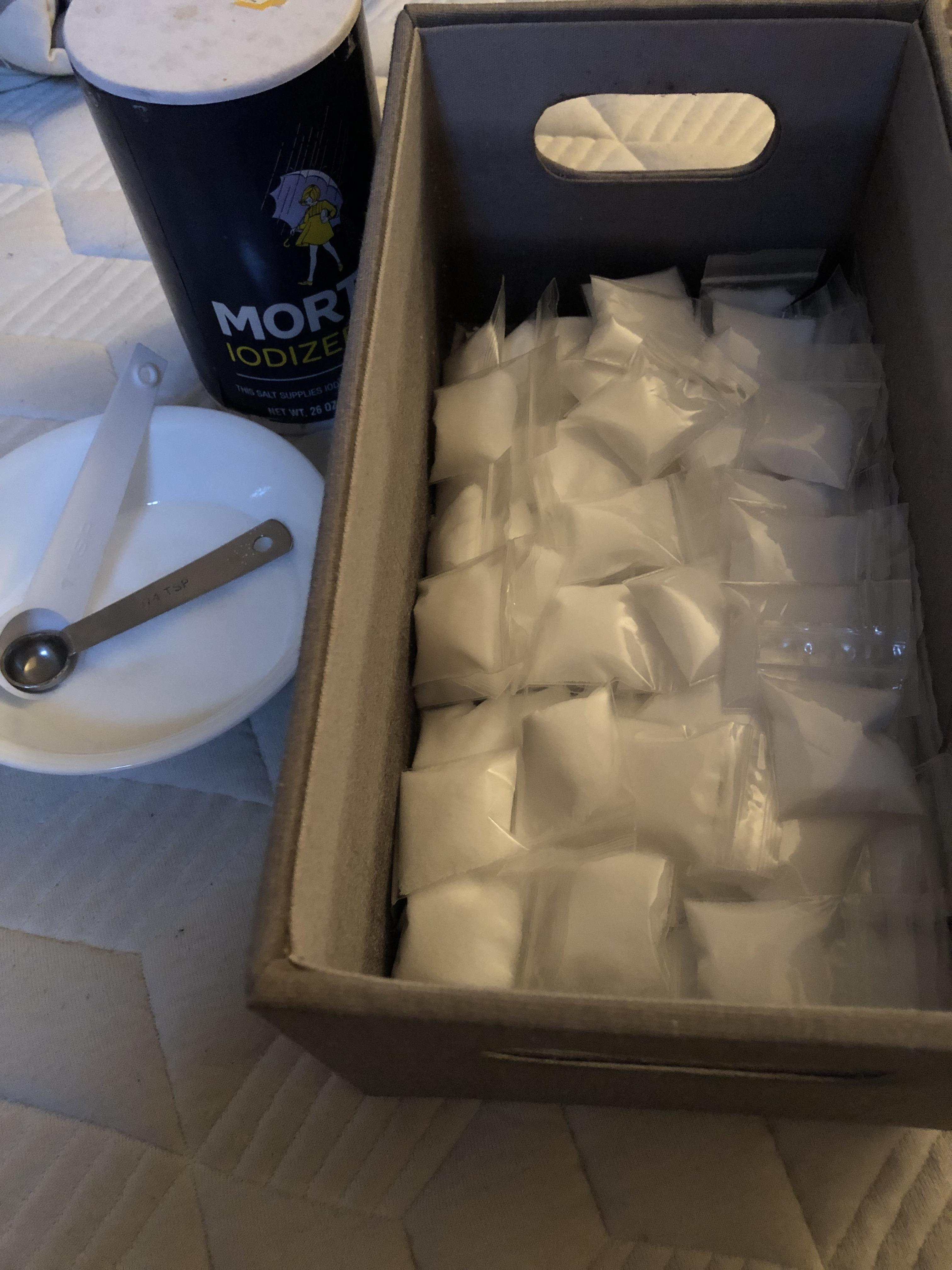 Salt packets made for the next 100 days! r/dysautonomia