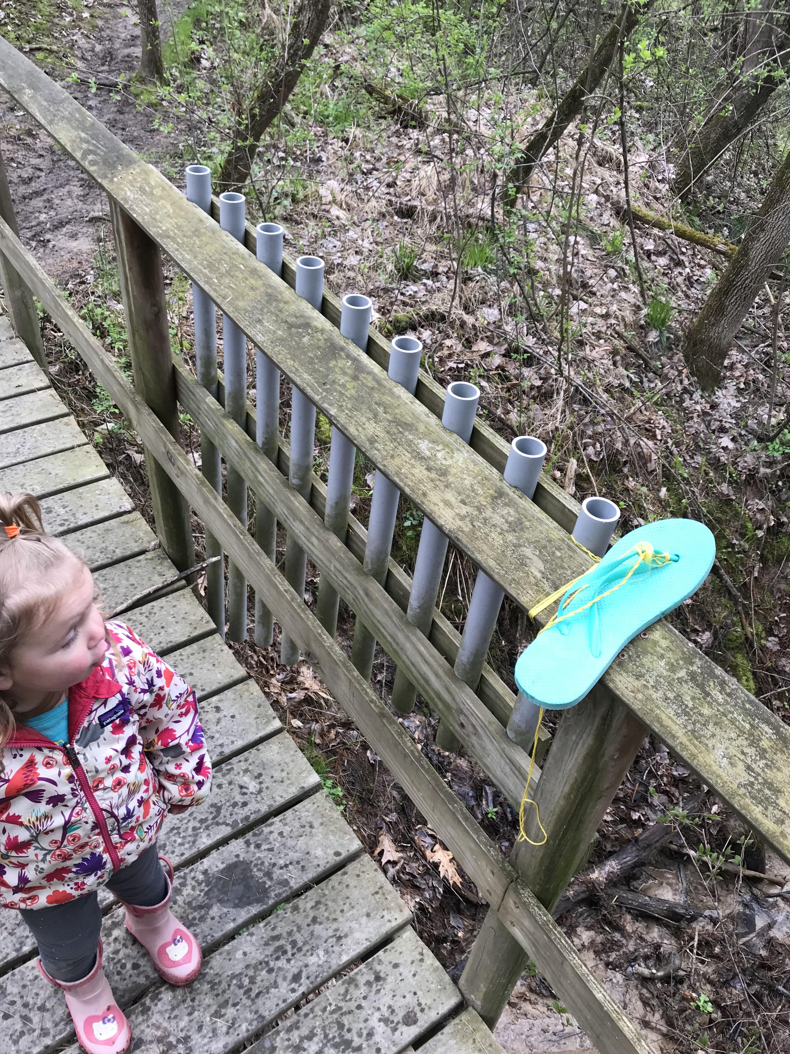 This musical instrument found on a nature walk made from varying length