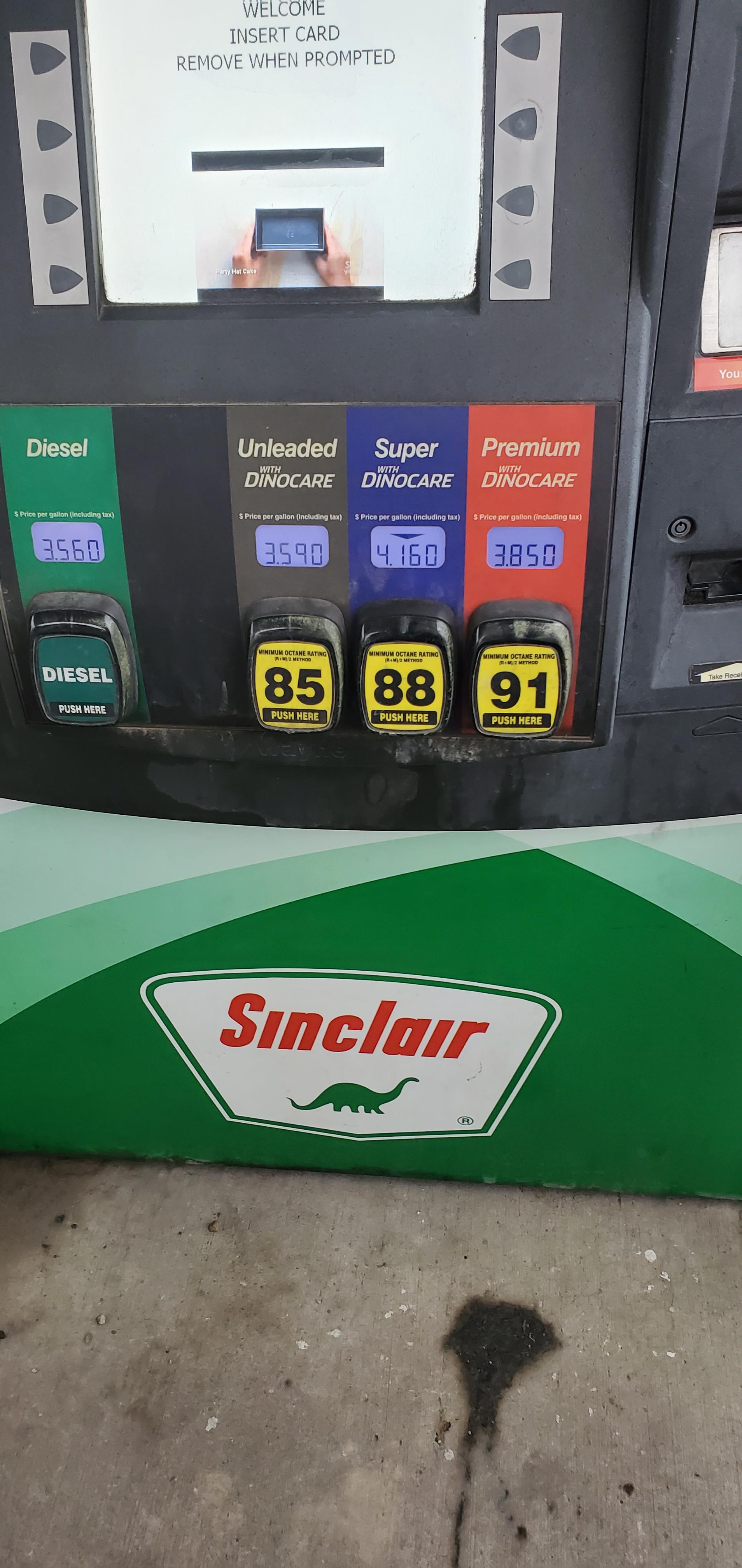 Got charged more for midgrade gas than the premium. Only realized after