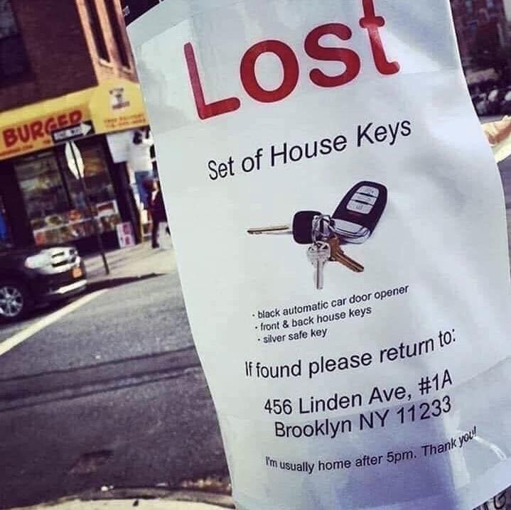 LOST! Set of House Keys r/MadeMeSmile