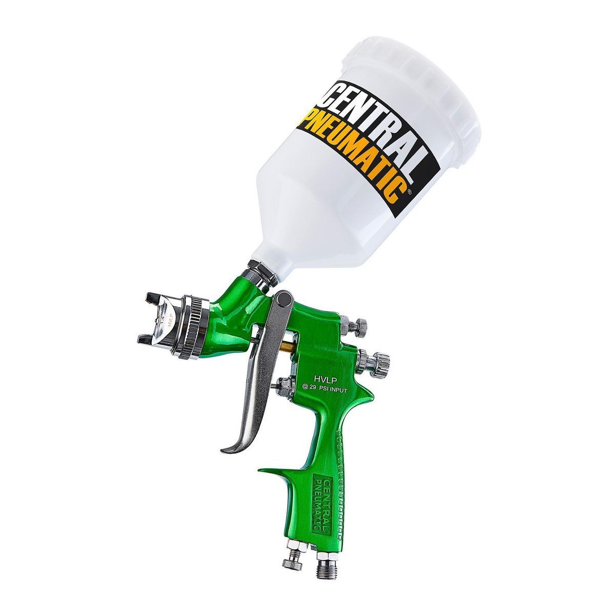 Green central Pneumatic HVLP spray gun for DIY job r