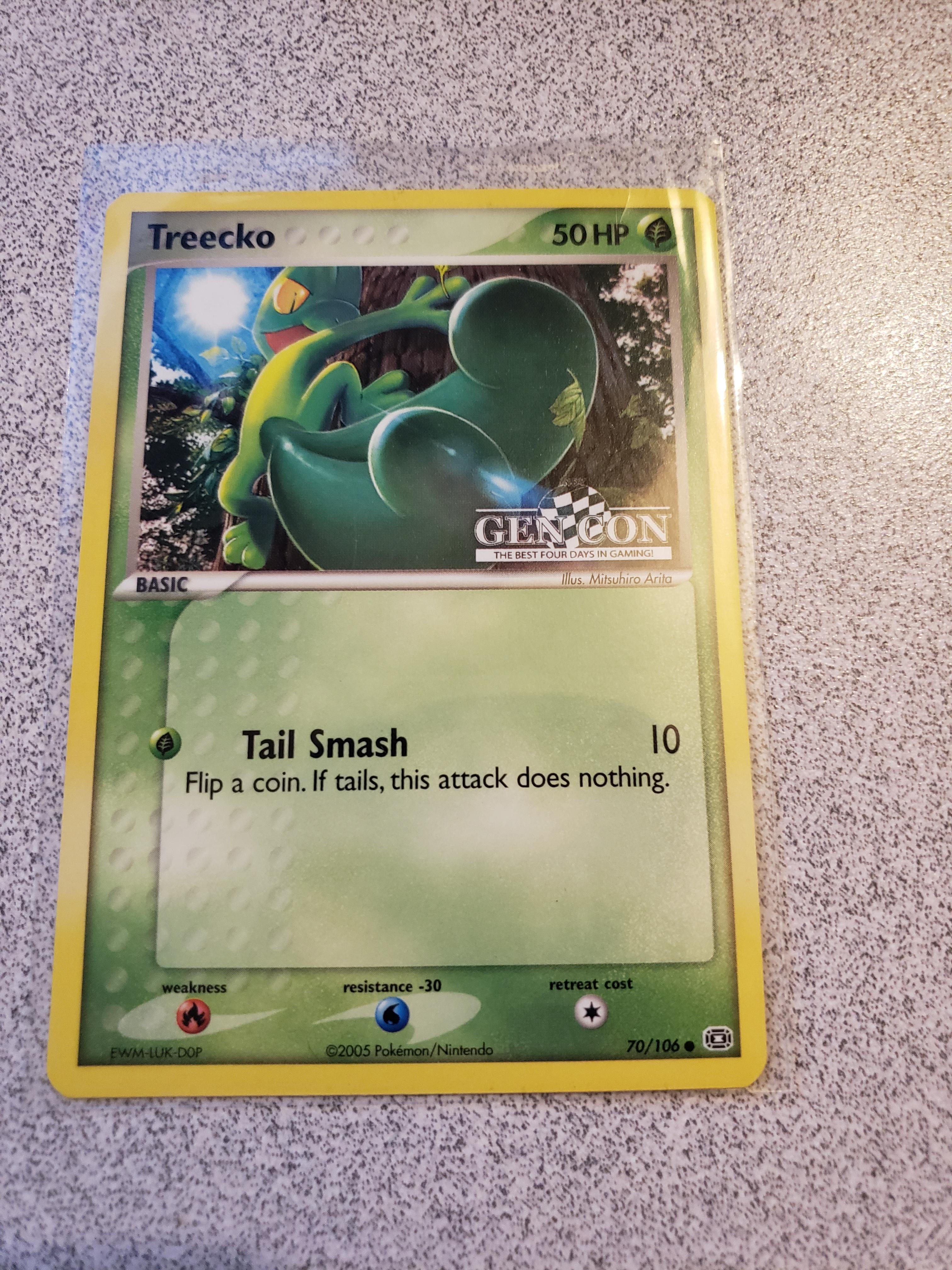 One of my favorite cards to collect right now, Gencon Treecko promo r