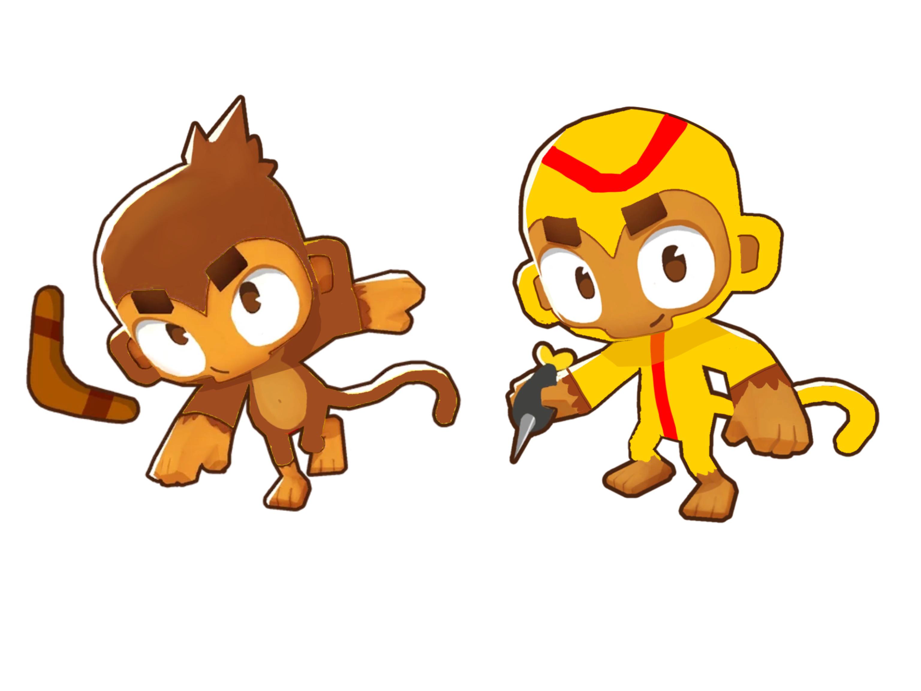 Just the Dart monkey and Boomerang thrower r/btd6