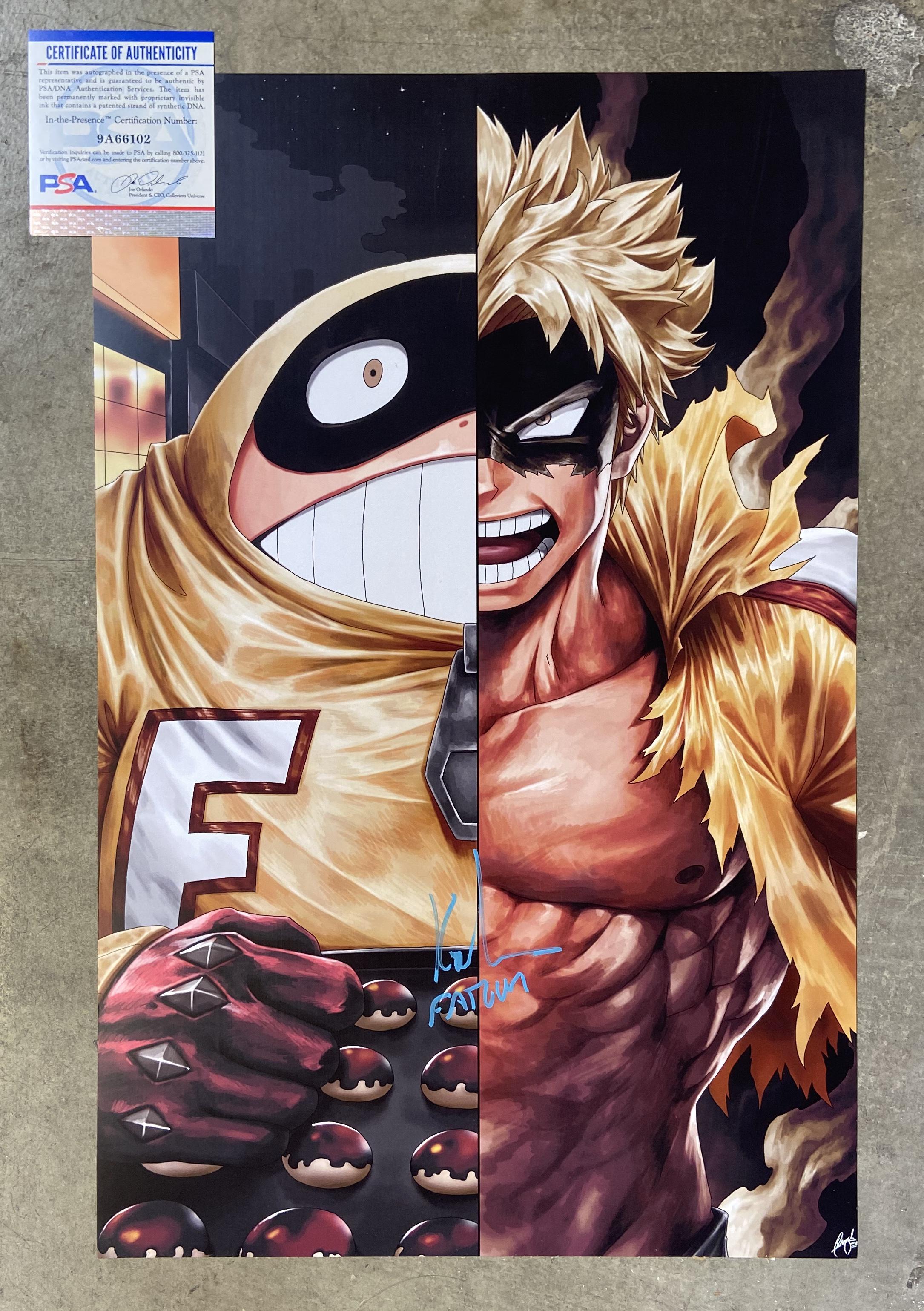My Fat Gum Fan Art Painting Print Signed by Voice Actor Kyle Hebert! r/BokuNoHeroAcademia