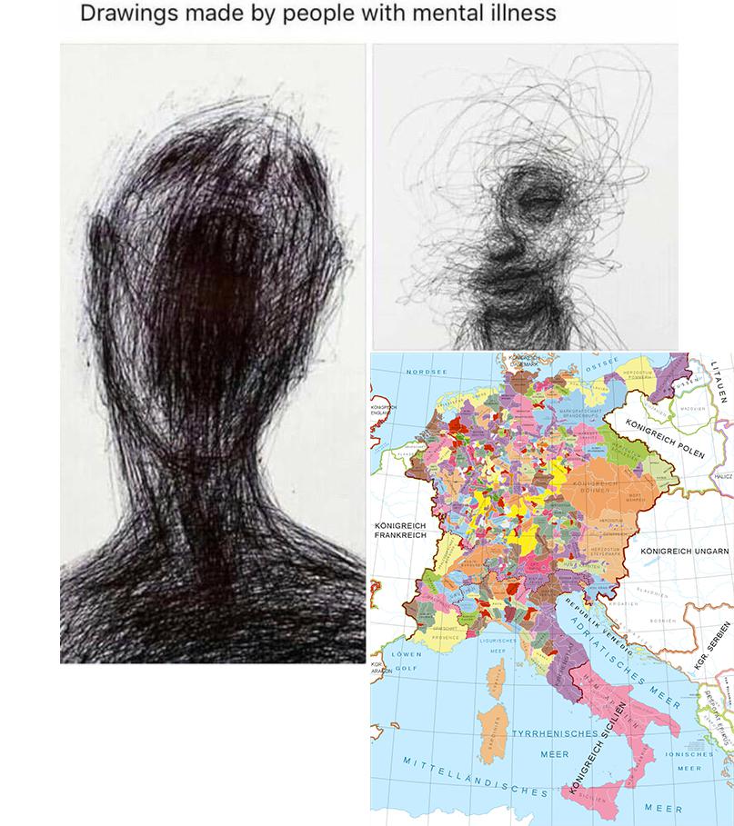 Drawings made by people with mental illness r/memes