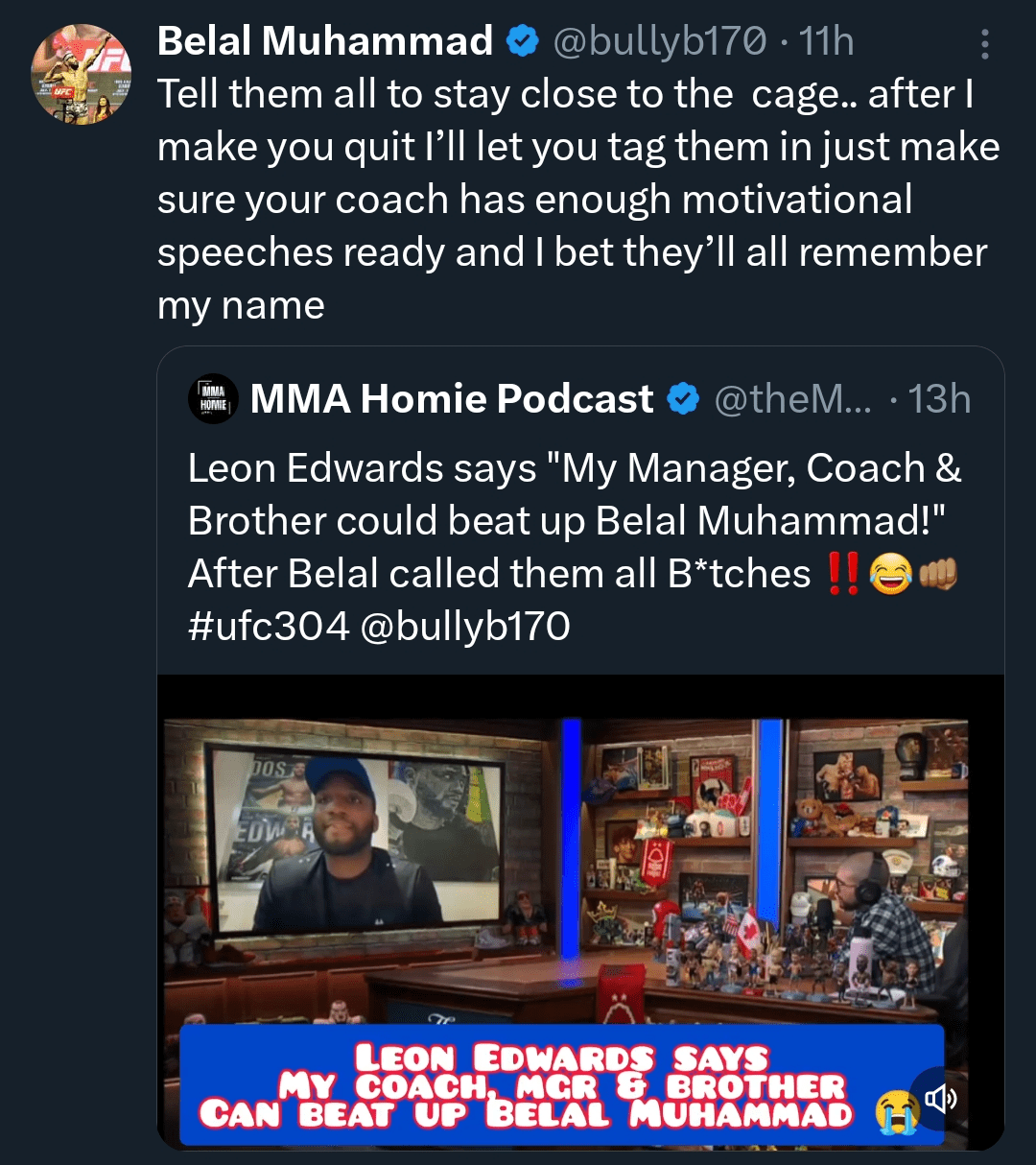 Bro's sounding like a hungry lion, is he going to rip Leon's head off