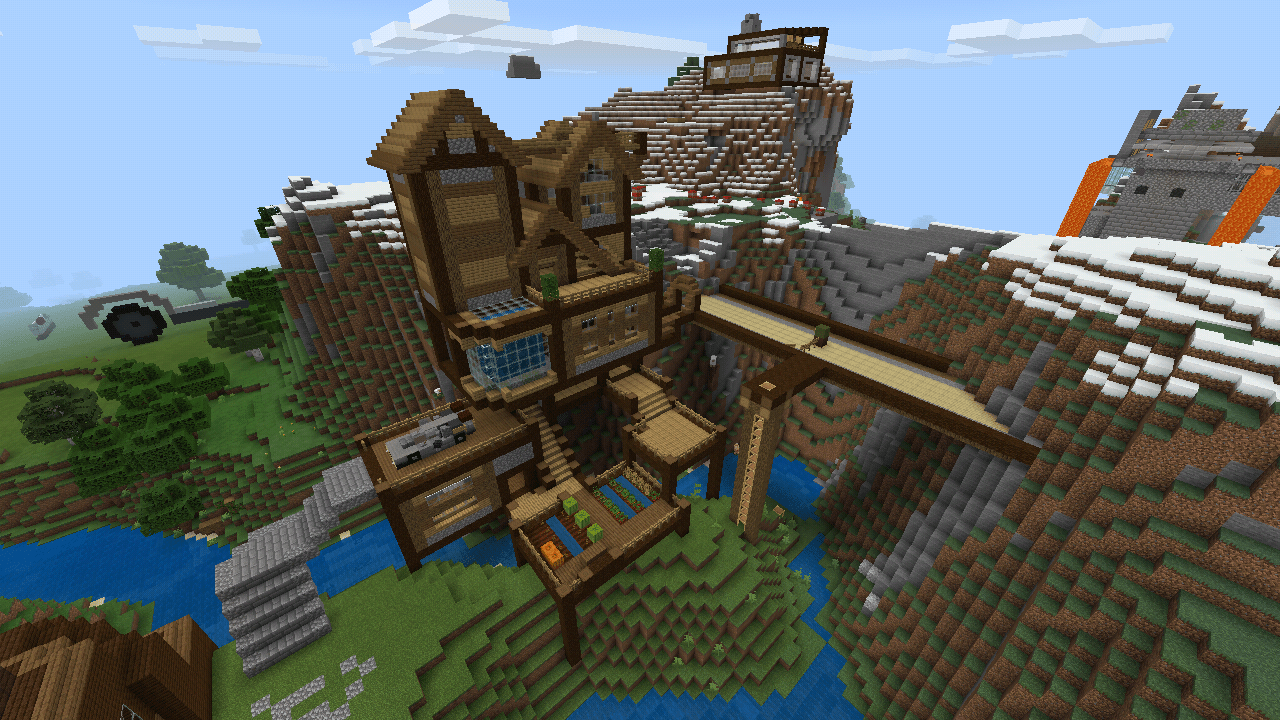 Cliffside Minecraft Maps with Downloadable Schematic