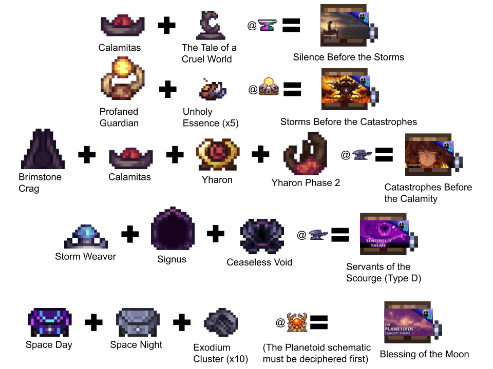 Since vanilla Terraria has a few craftable music boxes for otherwise