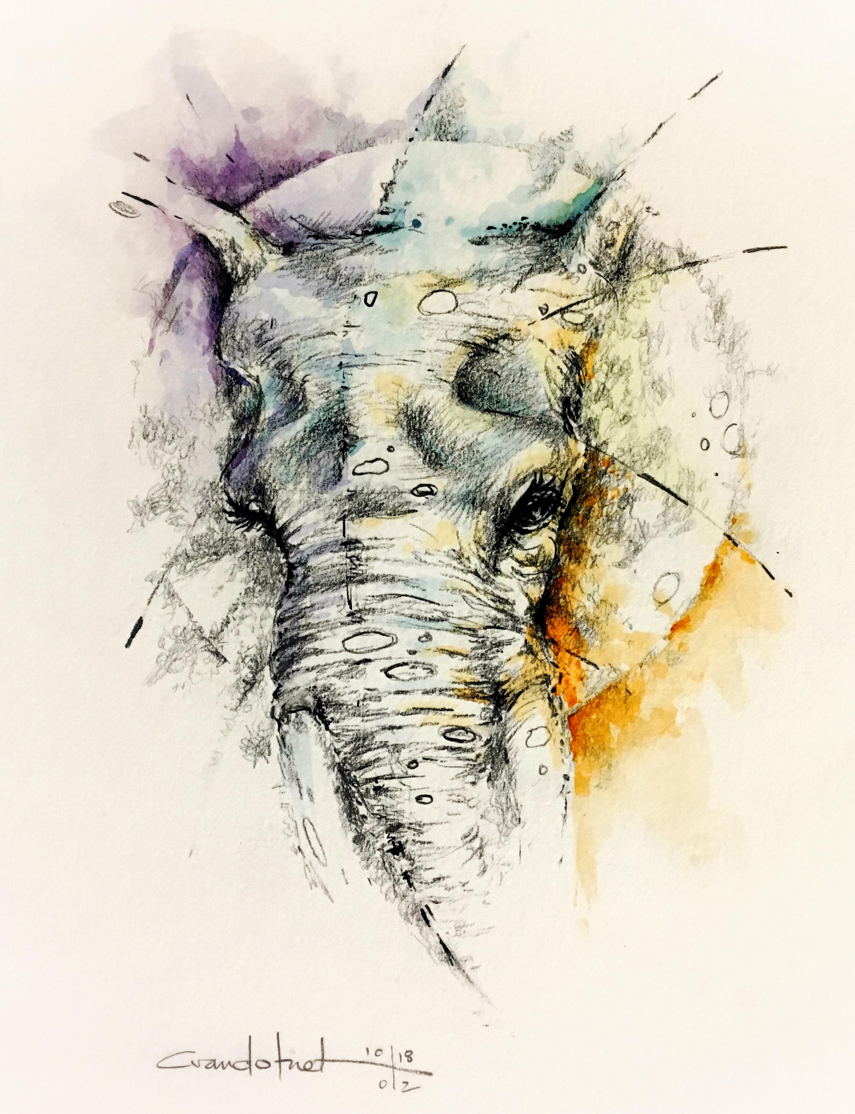 “wise & extraordinary”, mixed media art r/Artists