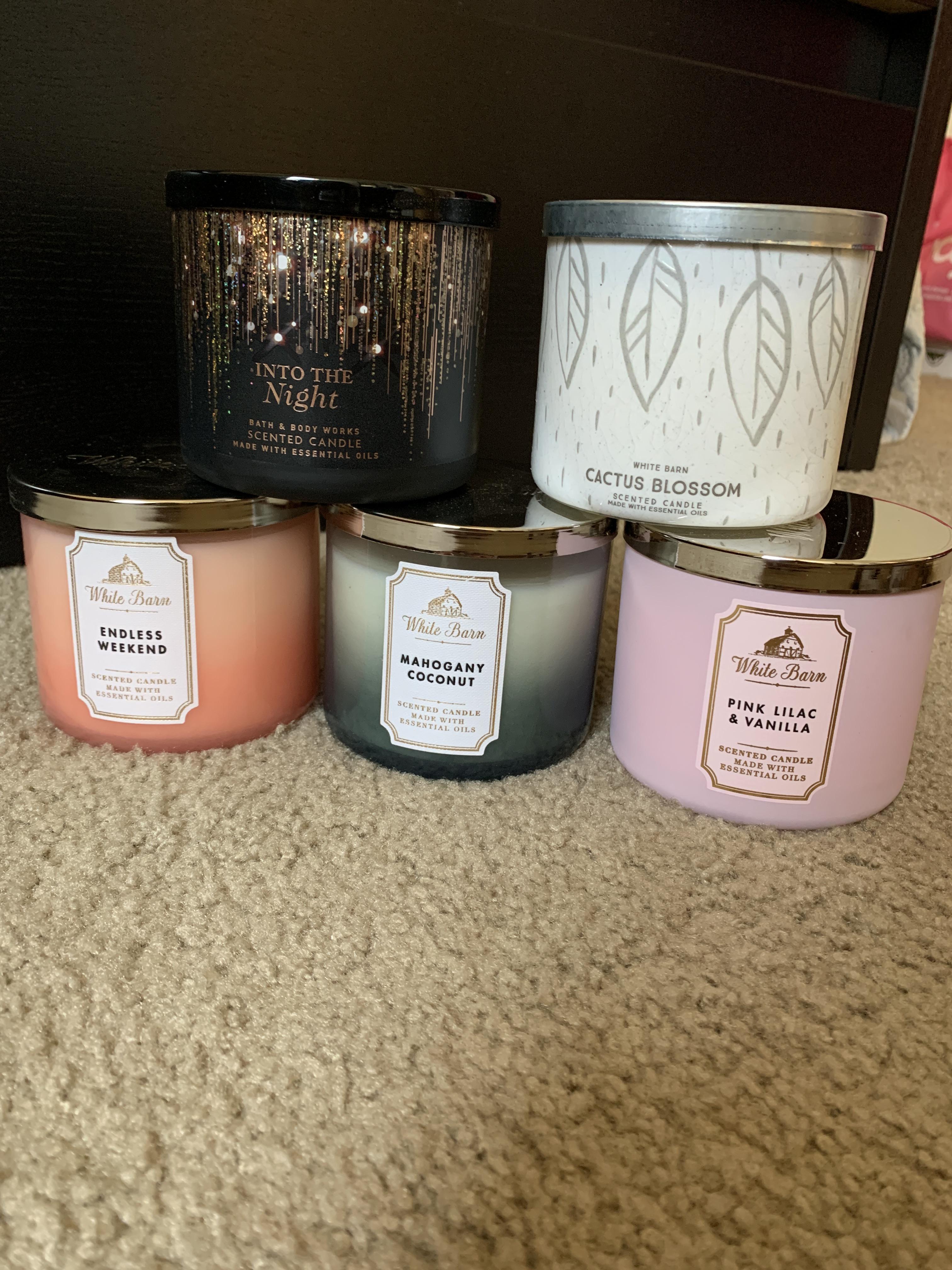 5 new candles ) r/bathandbodyworks