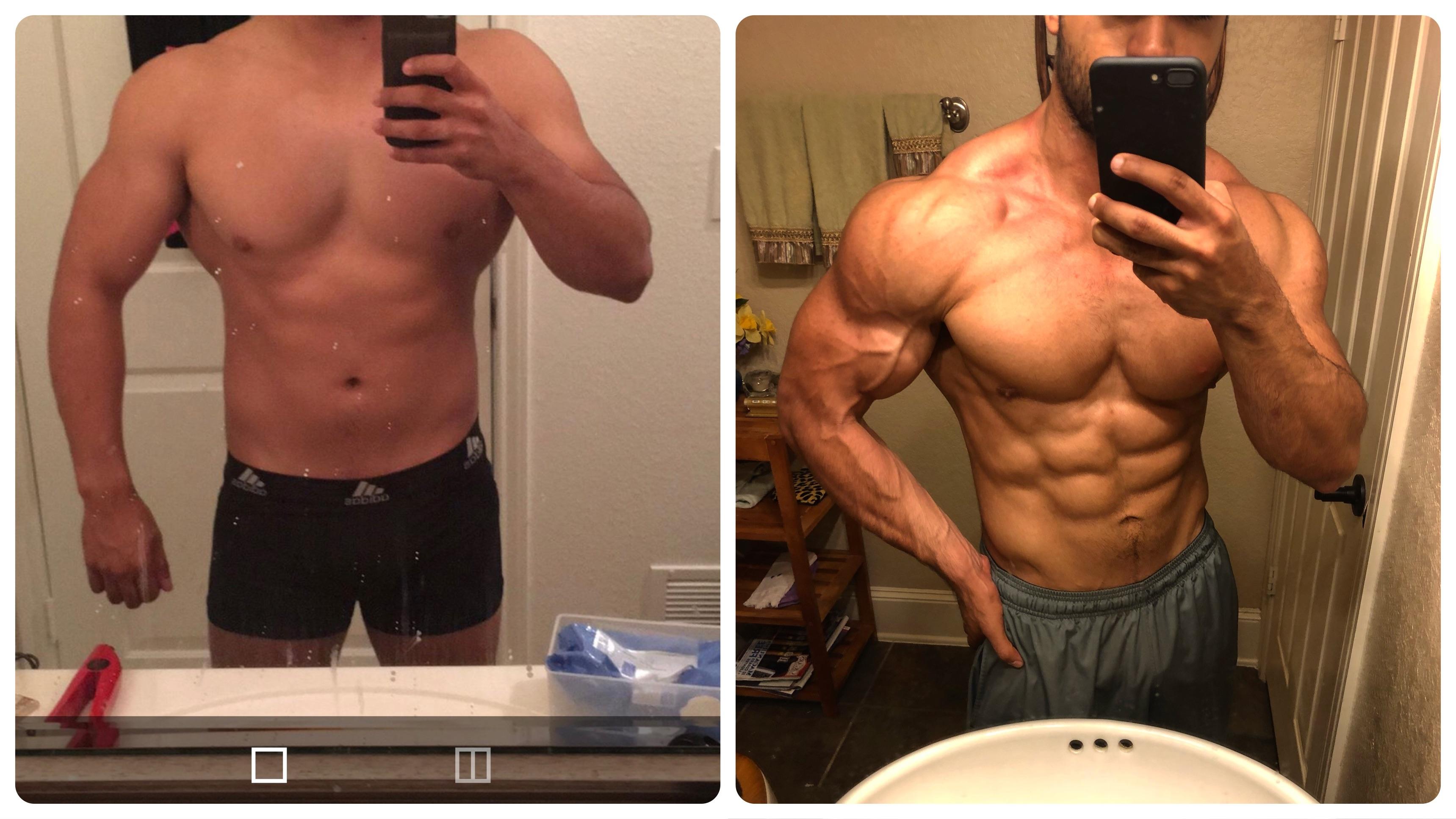 Thought this was neat. I weigh 180 in both pics, but it’s a two year