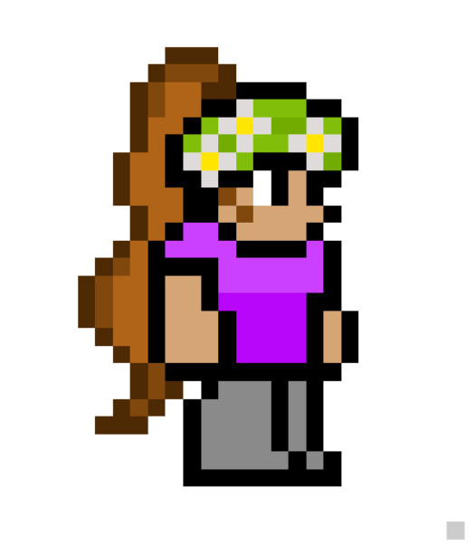 always wanted a flower crown in terraria ( Terraria