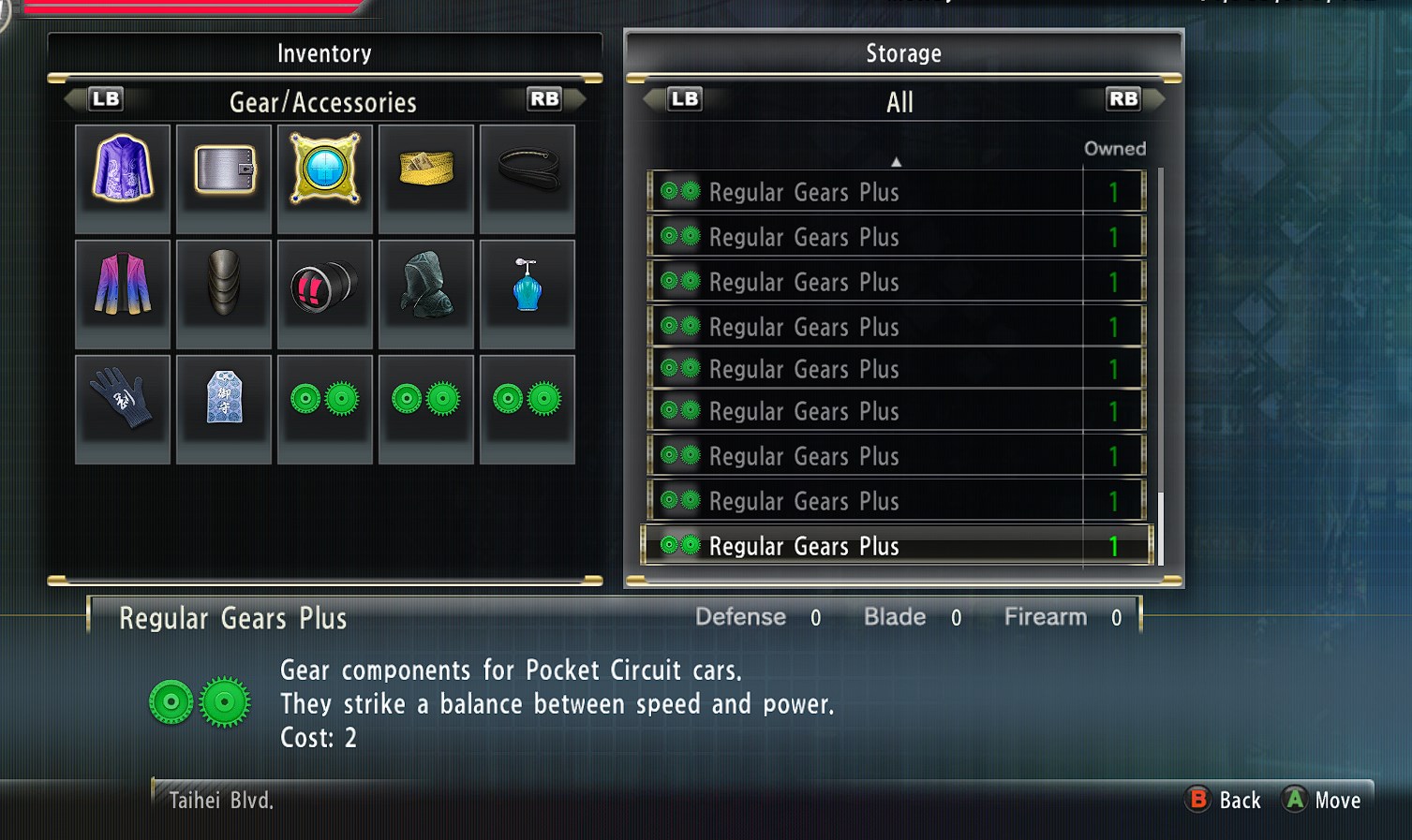 (yakuza 0) glitched items stuck in my accessories and item box??? i