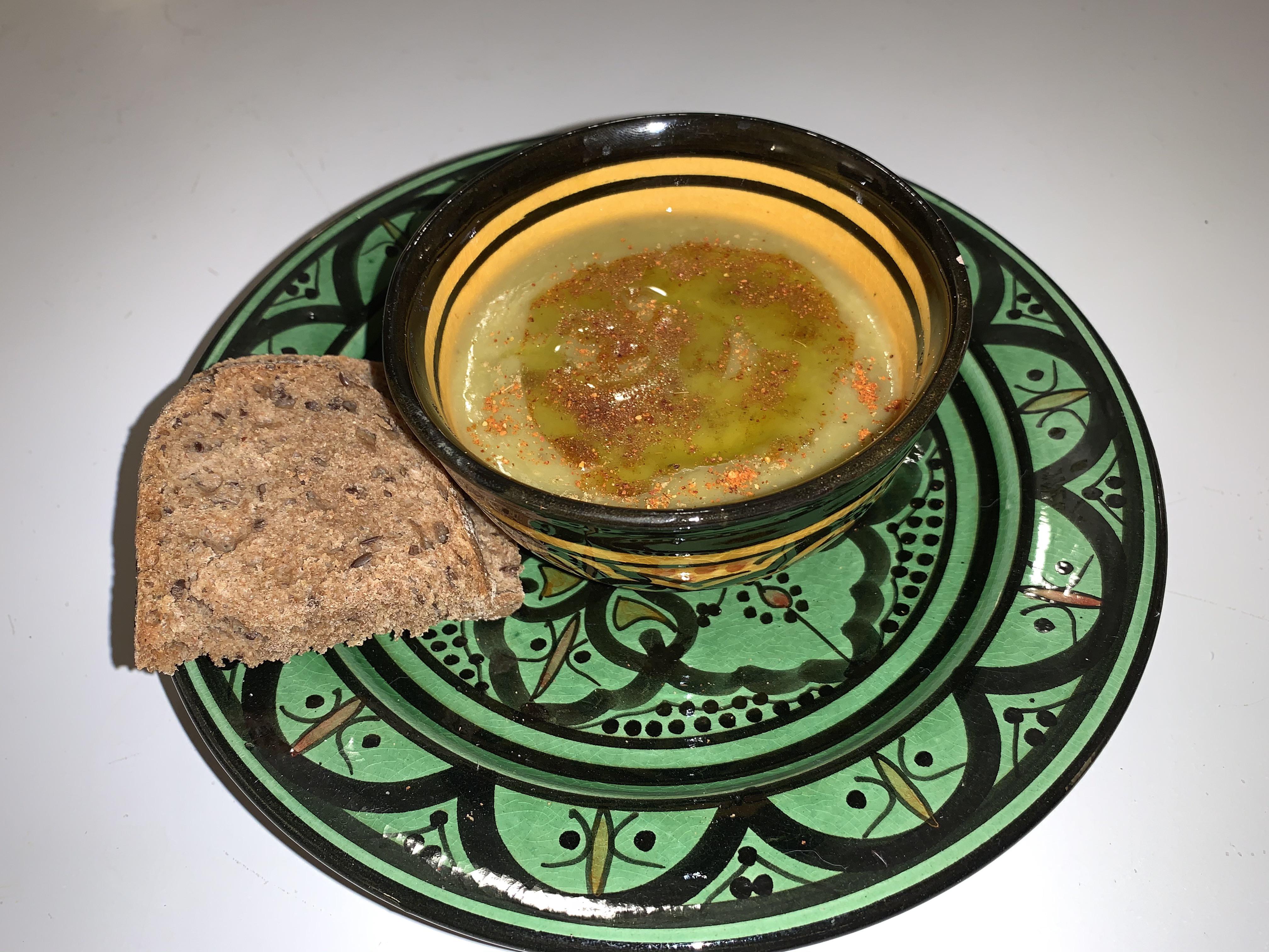 Moroccan split green peas and fava beans dip r/budgetfood