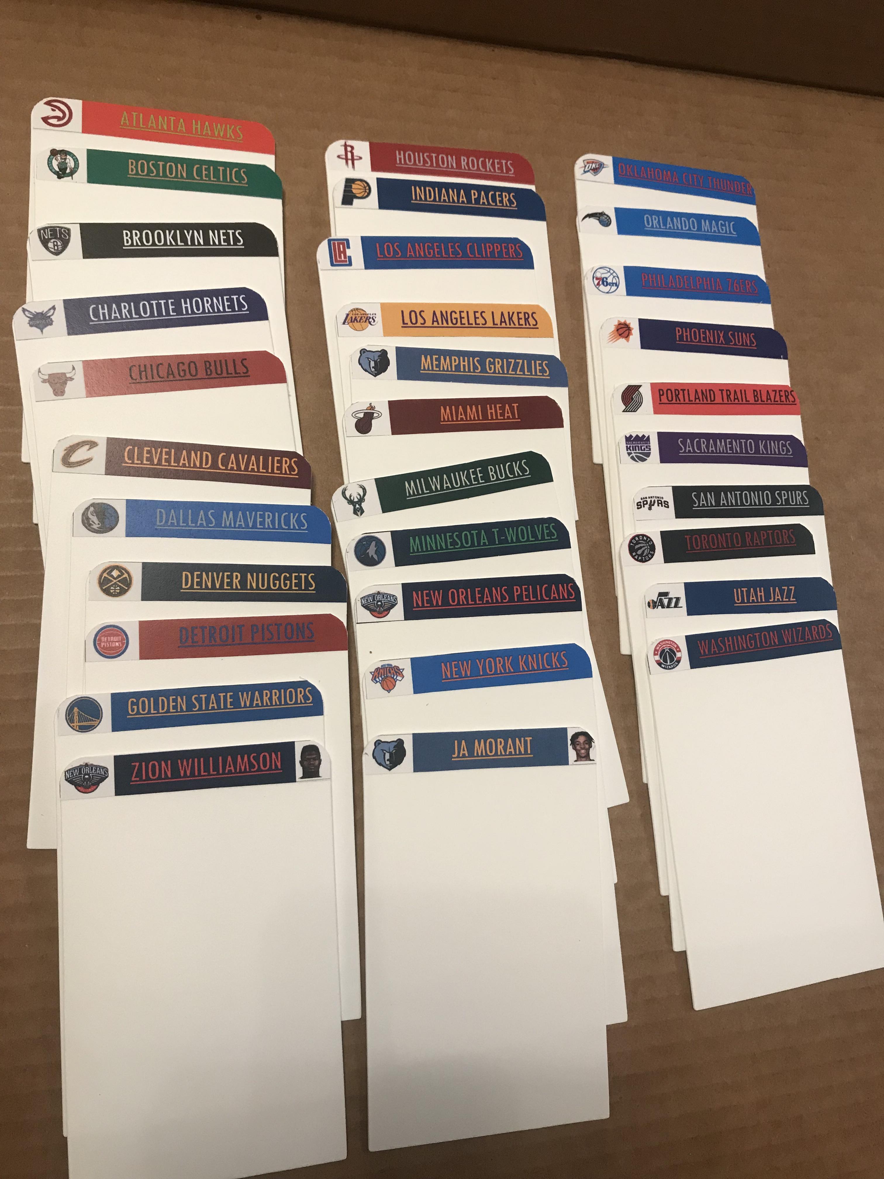 Custom NBA Dividers! r/basketballcards
