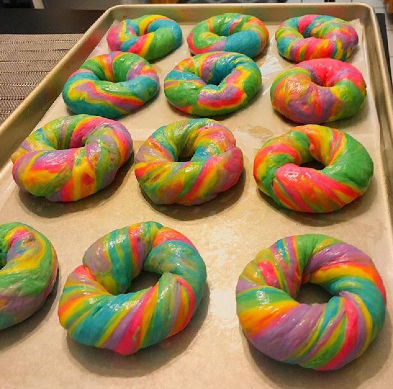 [Homemade] Rainbow bagels r/food
