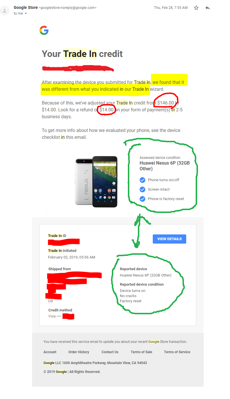 Google Tradein rip off. r/GooglePixel