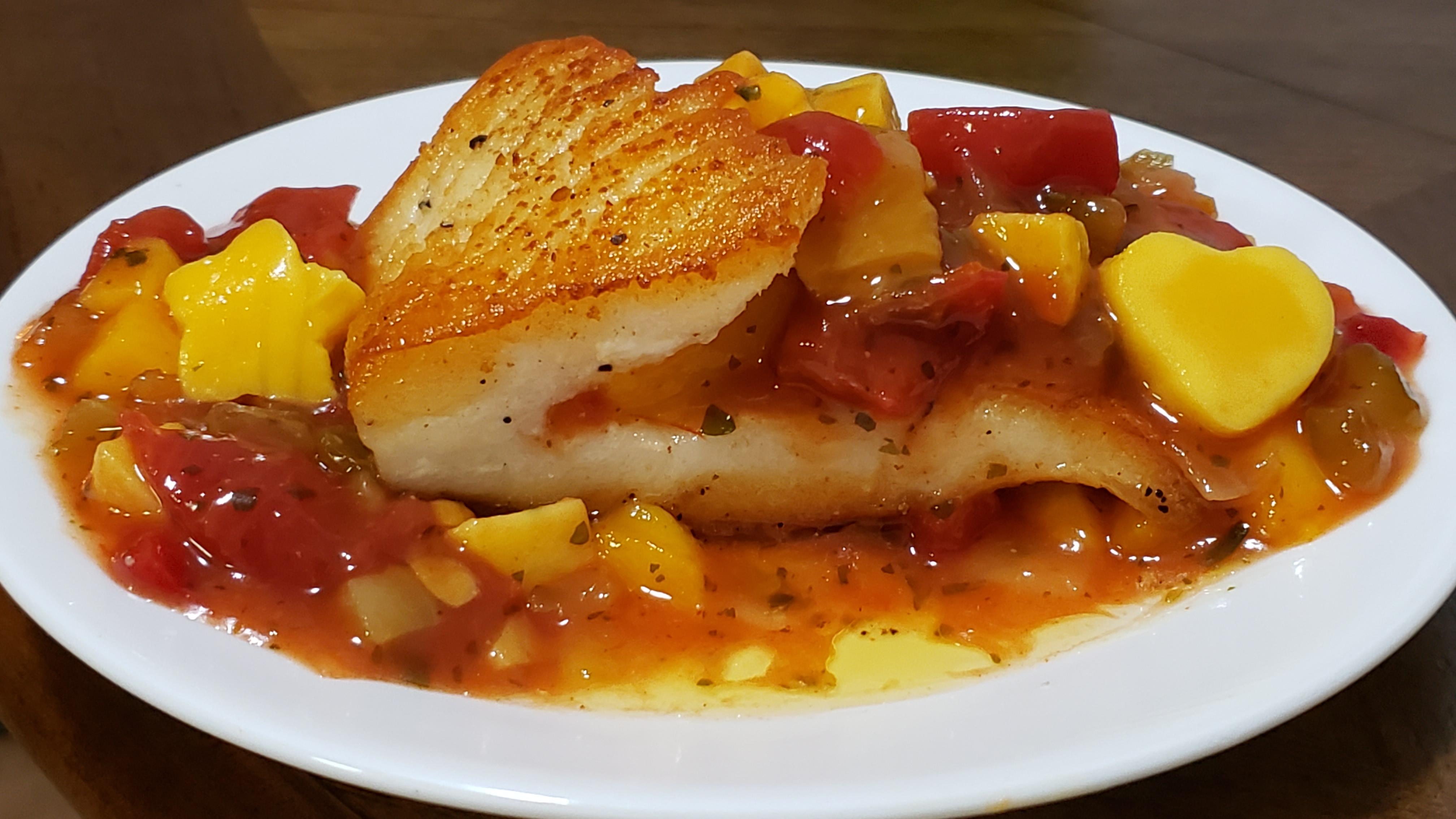 Easy dinner with Panseared Patagonian toothfish fillet in butter and