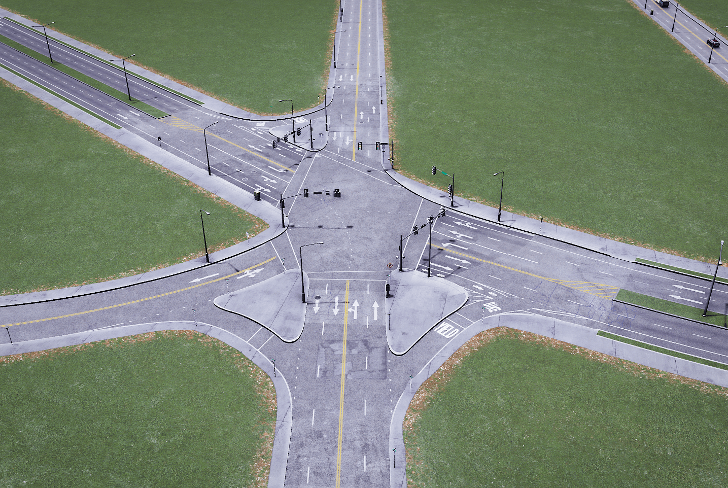 5 road intersection r/CitiesSkylines
