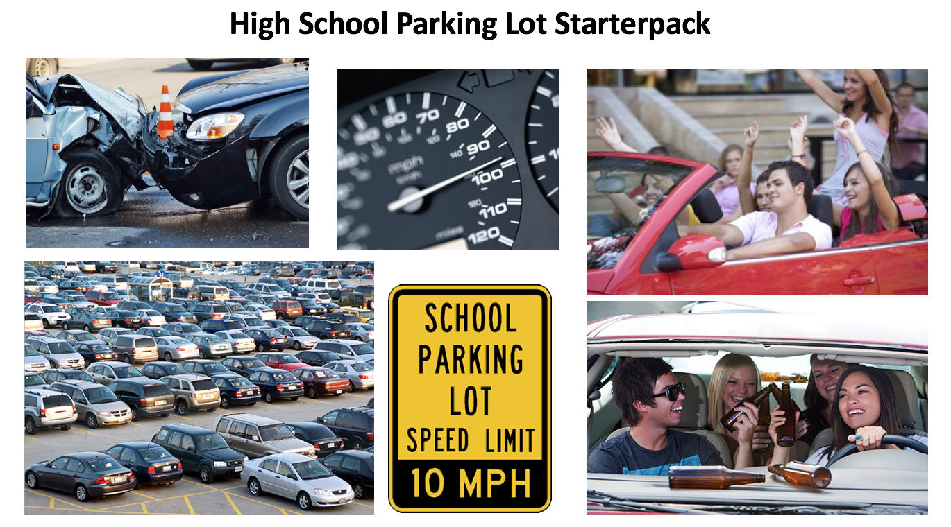 High School Parking Lot Starterpack r/starterpacks