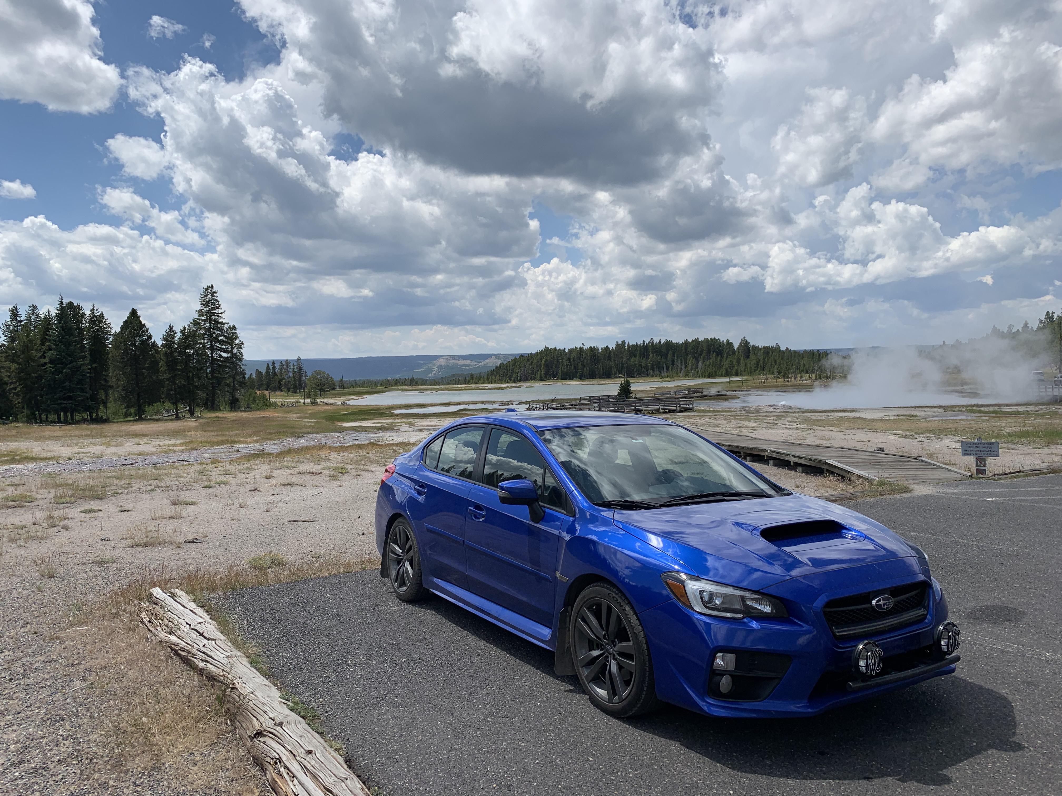 What a fun car to cruise through Yellowstone National Park with! r/WRX