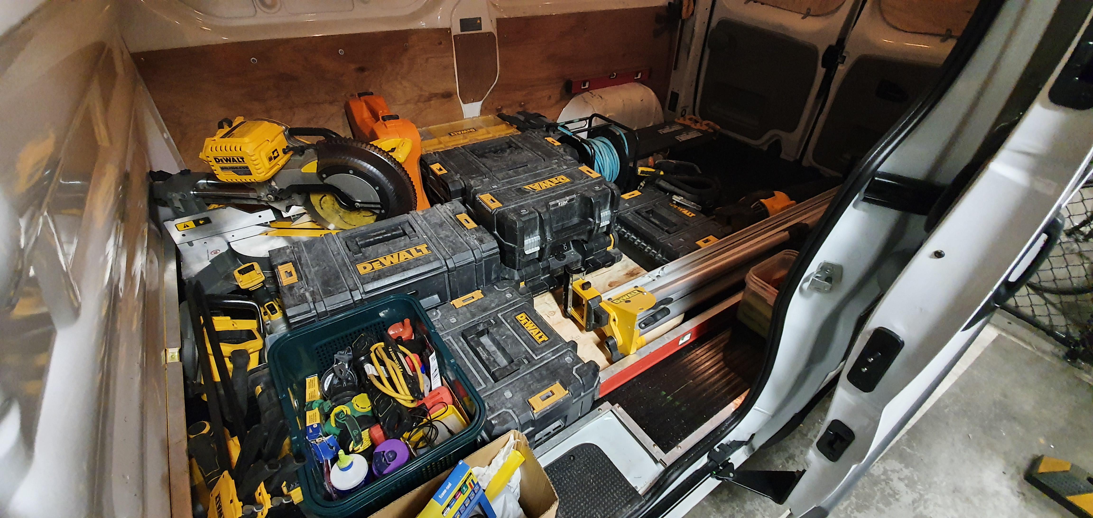 Bought a new (to me) van on the weekend. Heres just some of my tools I