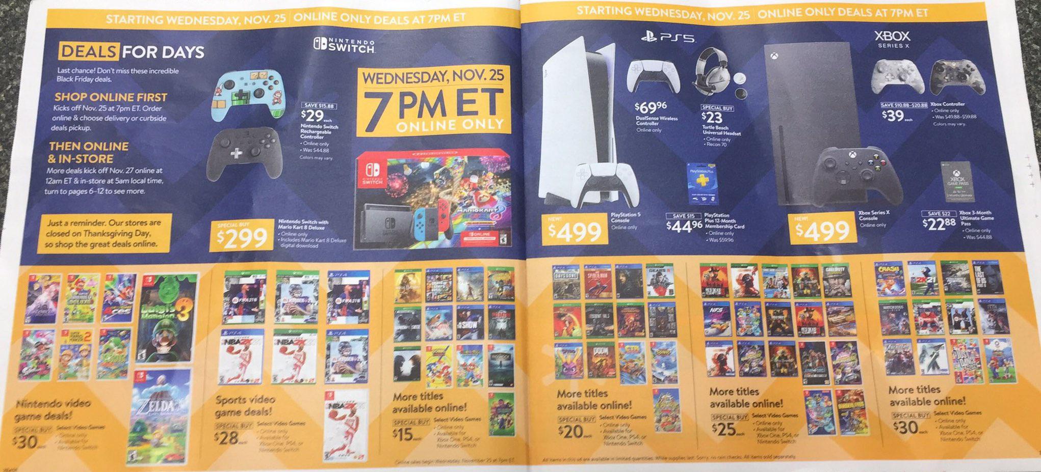 Walmart Black Friday Ad Leak (Video Games Pages) r/blackfriday