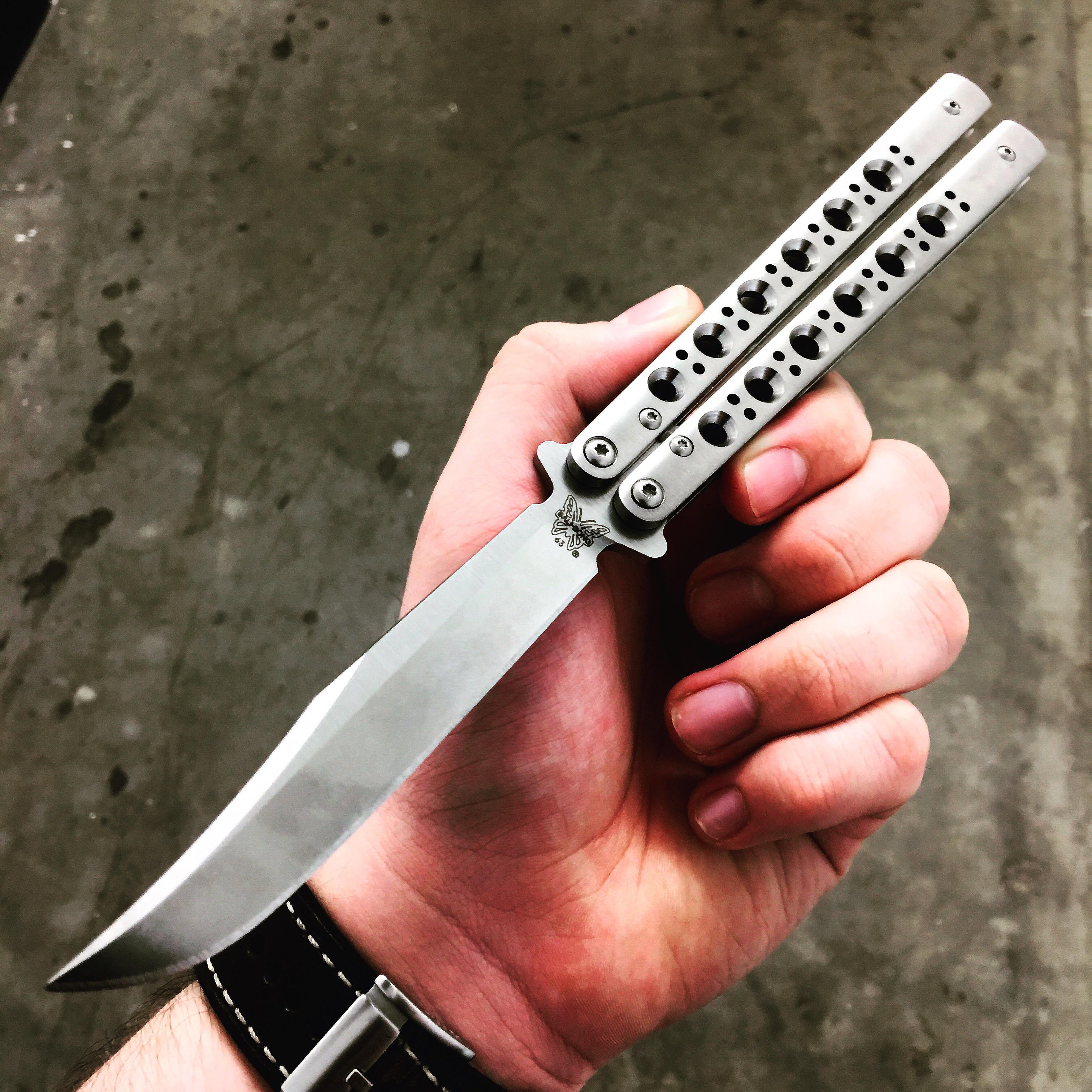 Titanium rehandled 63 😍 r/balisong